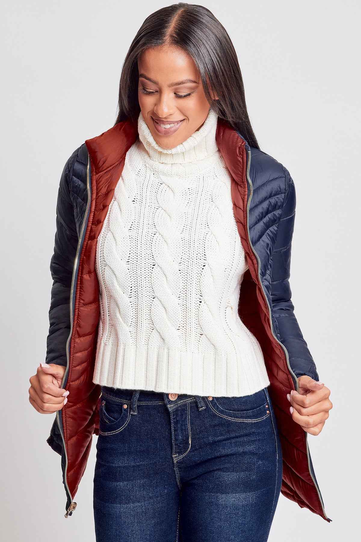 Women's Winter Reversible Puffer Jacket