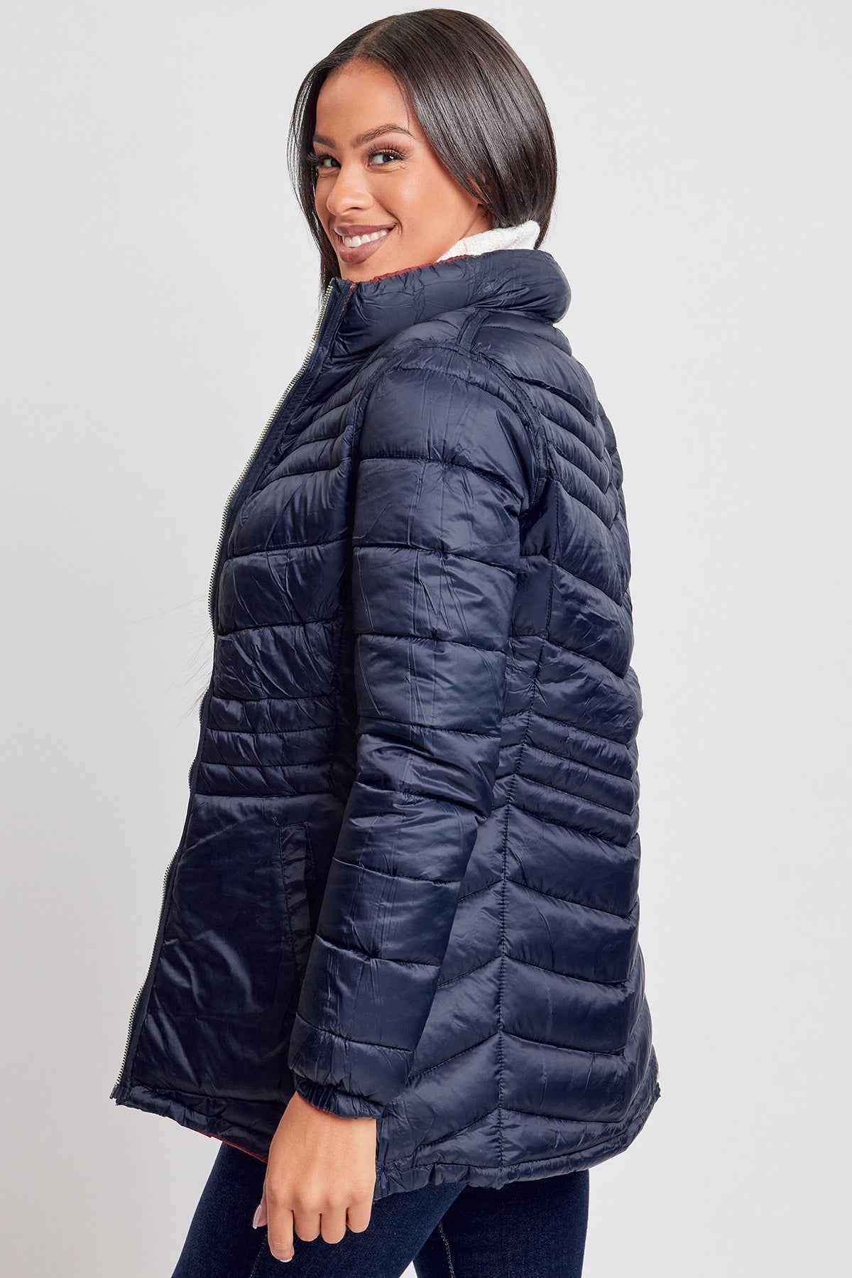 Women's Winter Reversible Puffer Jacket