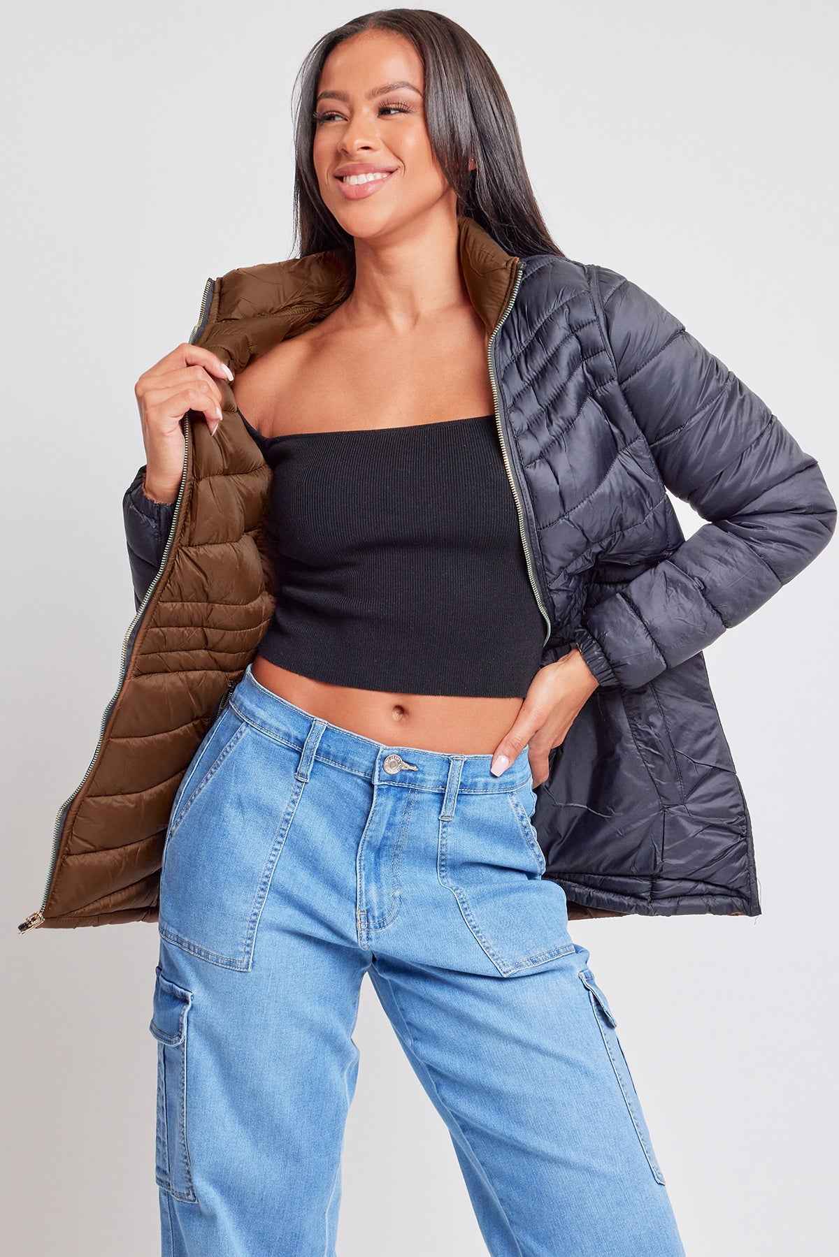 Women's Winter Reversible Puffer Jacket