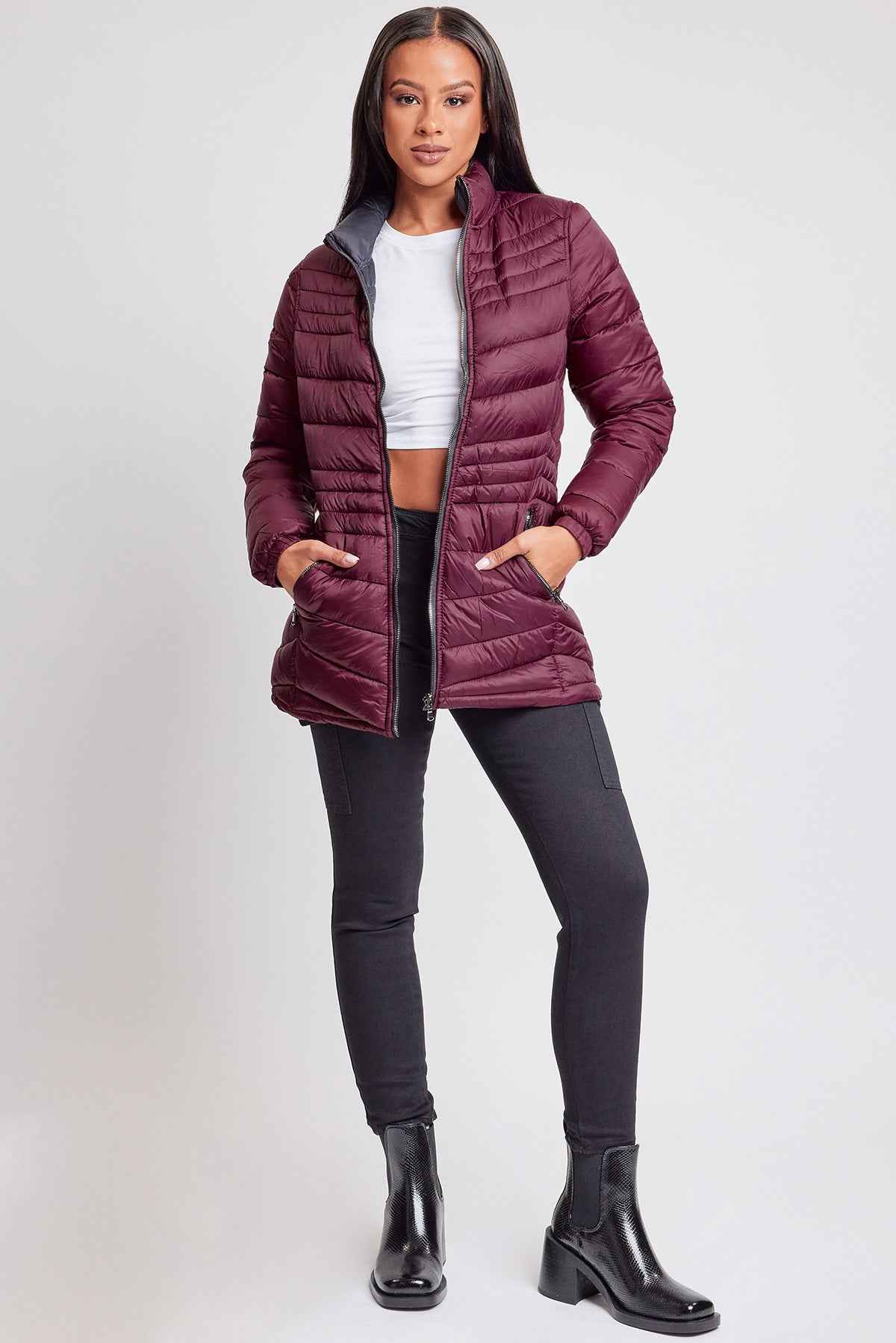 Women's Winter Reversible Puffer Jacket