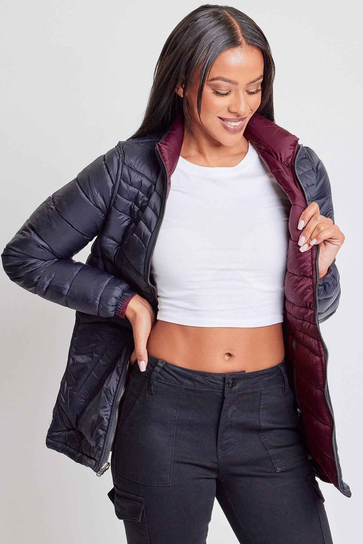 Women's Winter Reversible Puffer Jacket