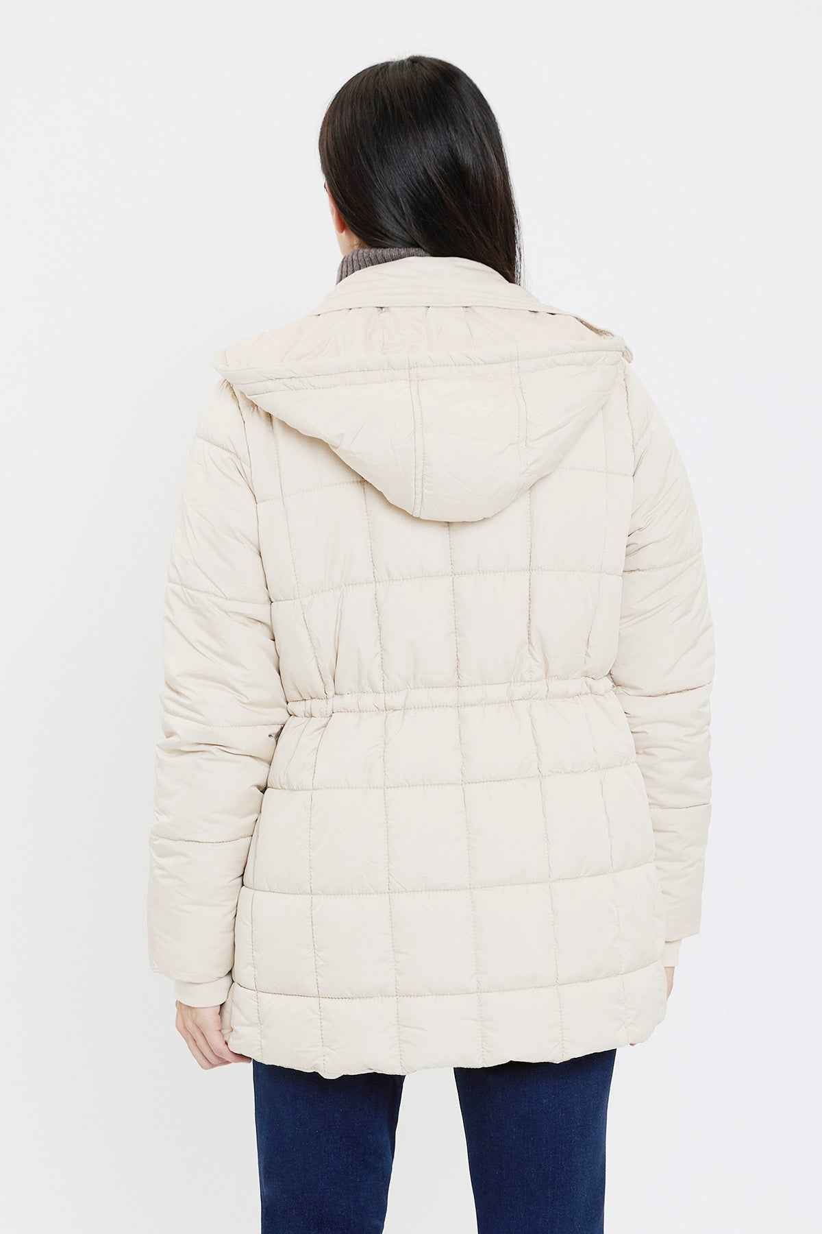 Detailed Snap Puffer Jacket