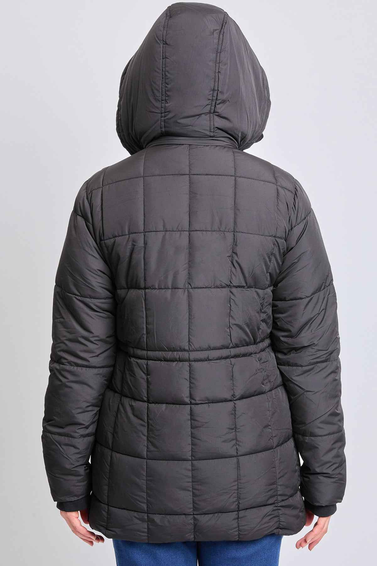 Detailed Snap Puffer Jacket