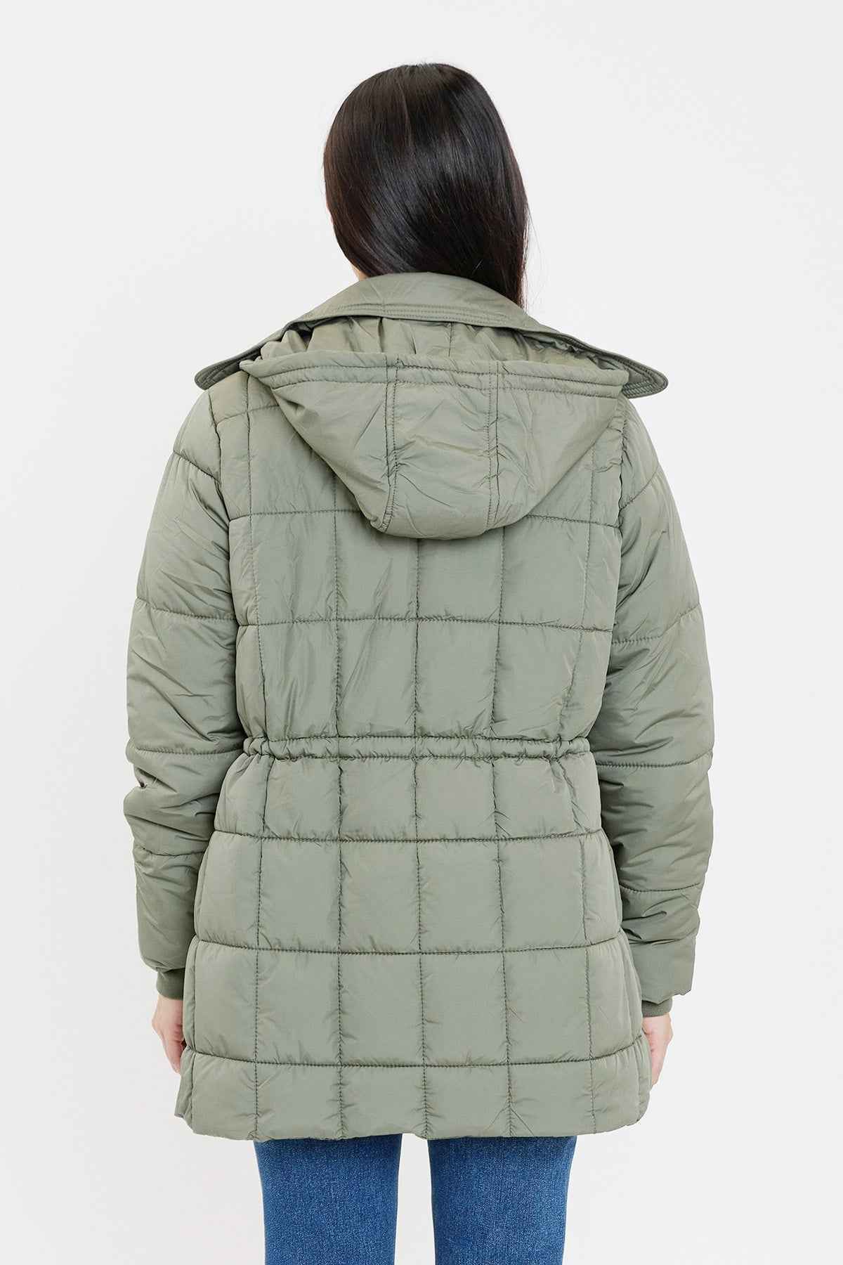 Detailed Snap Puffer Jacket