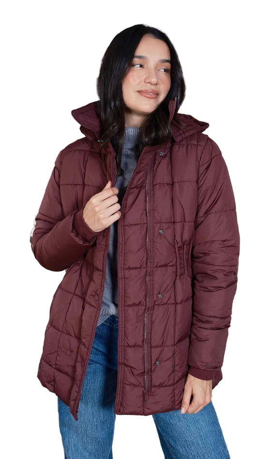 Detailed Snap Puffer Jacket