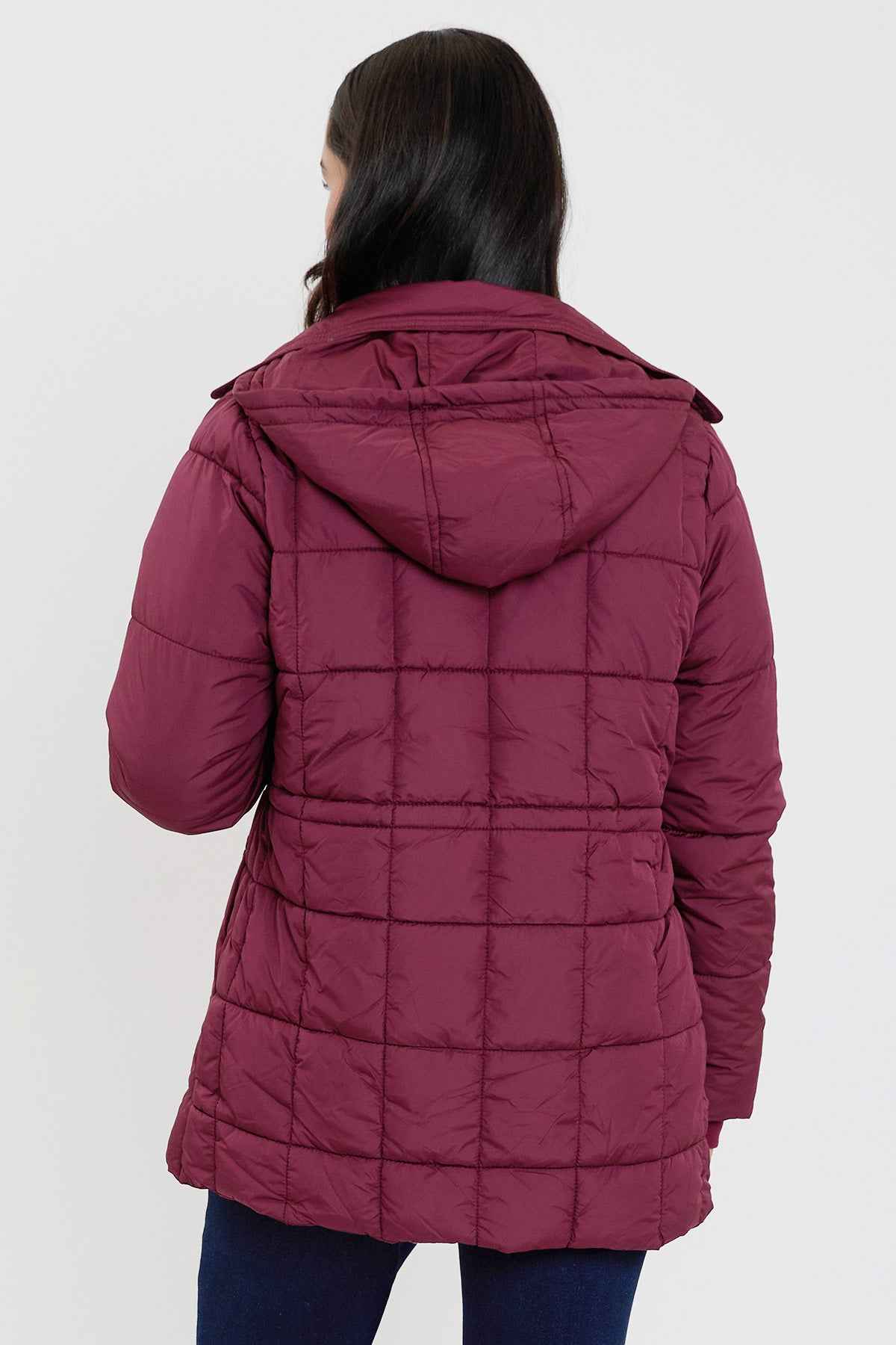 Detailed Snap Puffer Jacket
