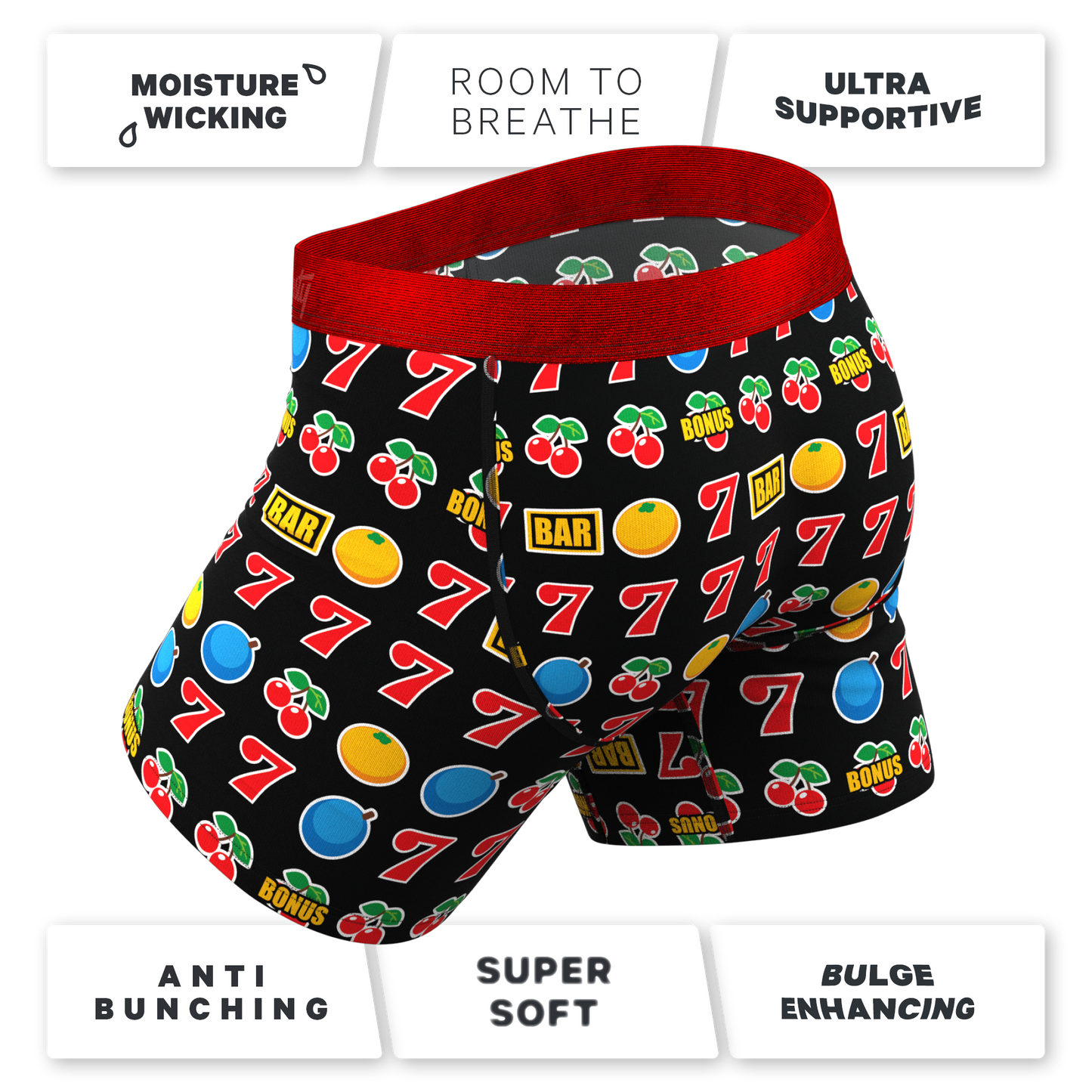 TEEK - The Apex Jackpot | Slot Machine Ball Hammock® Pouch Underwear With Fly UNDERWEAR TEEK SH