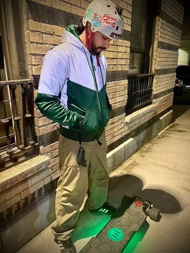 TEEK - Mens Ultra Reflective Padded Hoodie Dark Green Eclipse JACKET TEEK BR