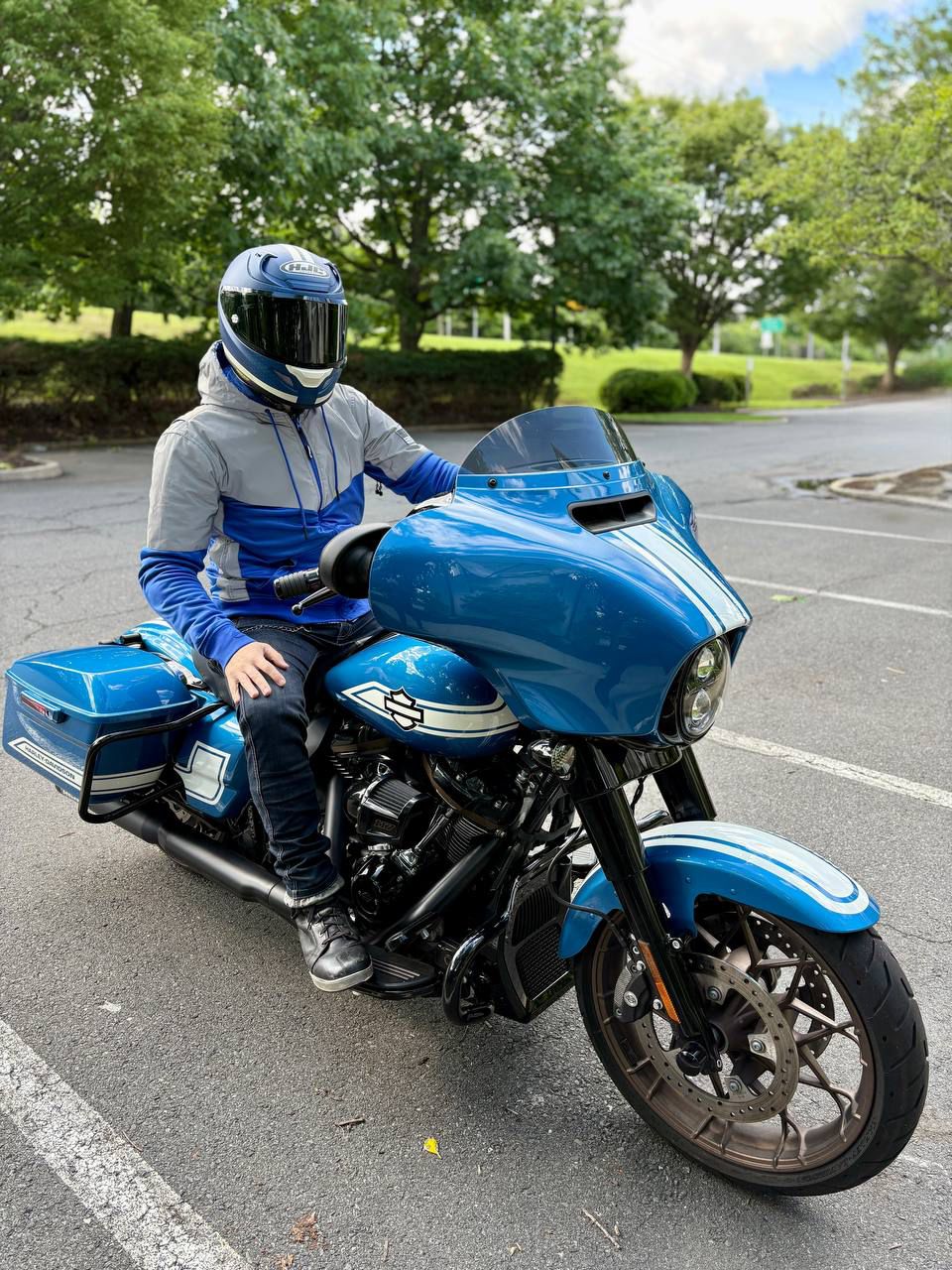 TEEK - Ultra Reflective Padded Hoodie Blue Eclipse JACKET TEEK BR