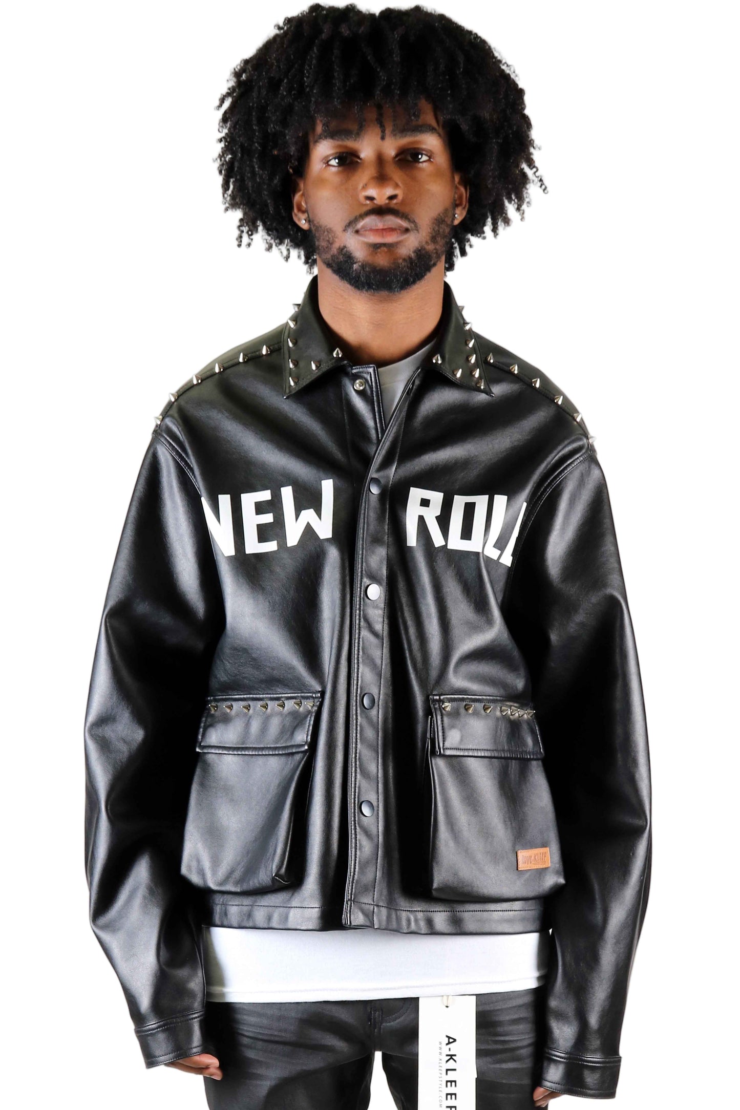 TEEK - DRAKON Faux Leather Crop Top Jacket JACKET TEEK LTK