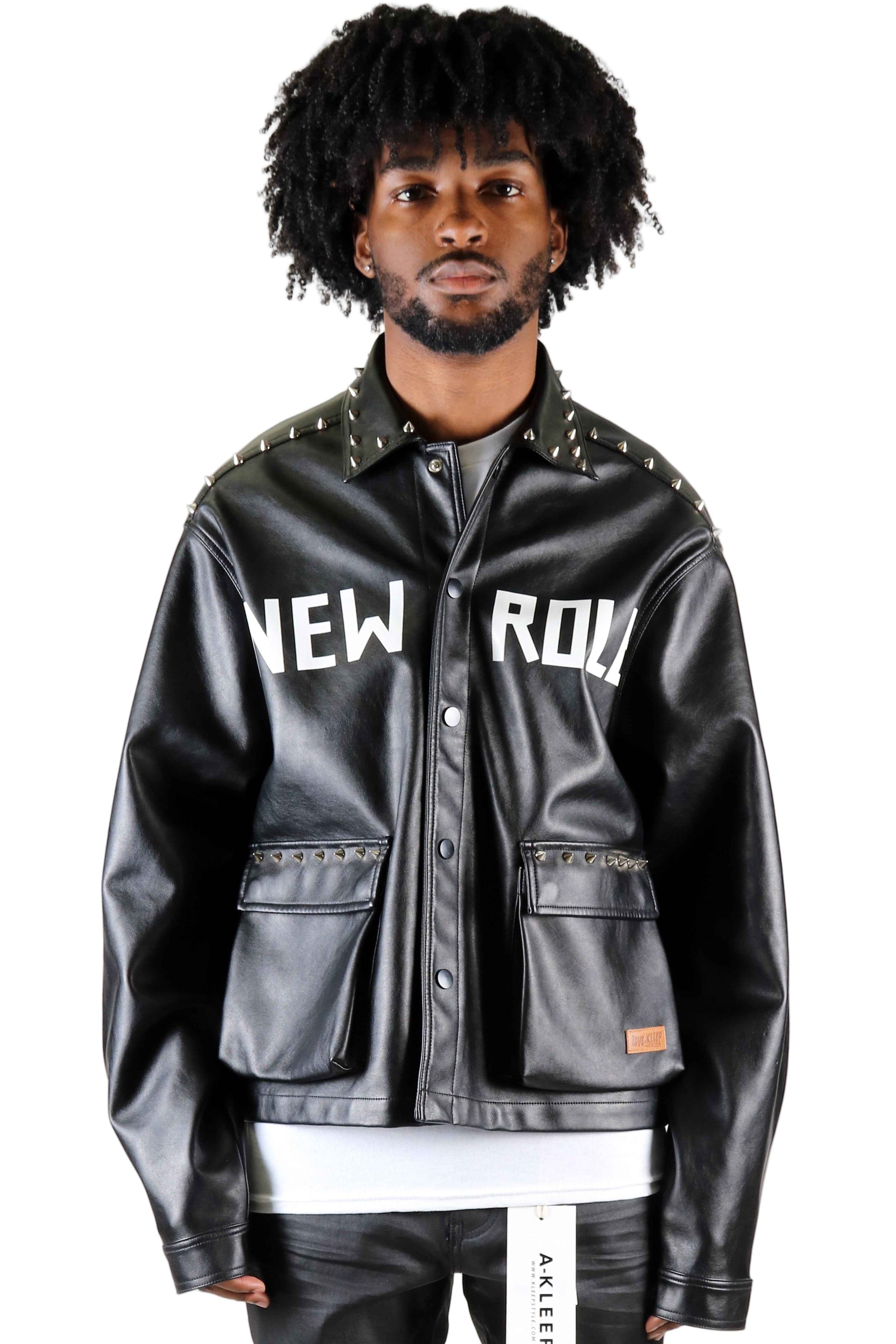 TEEK - DRAKON Faux Leather Crop Top Jacket JACKET TEEK LTK