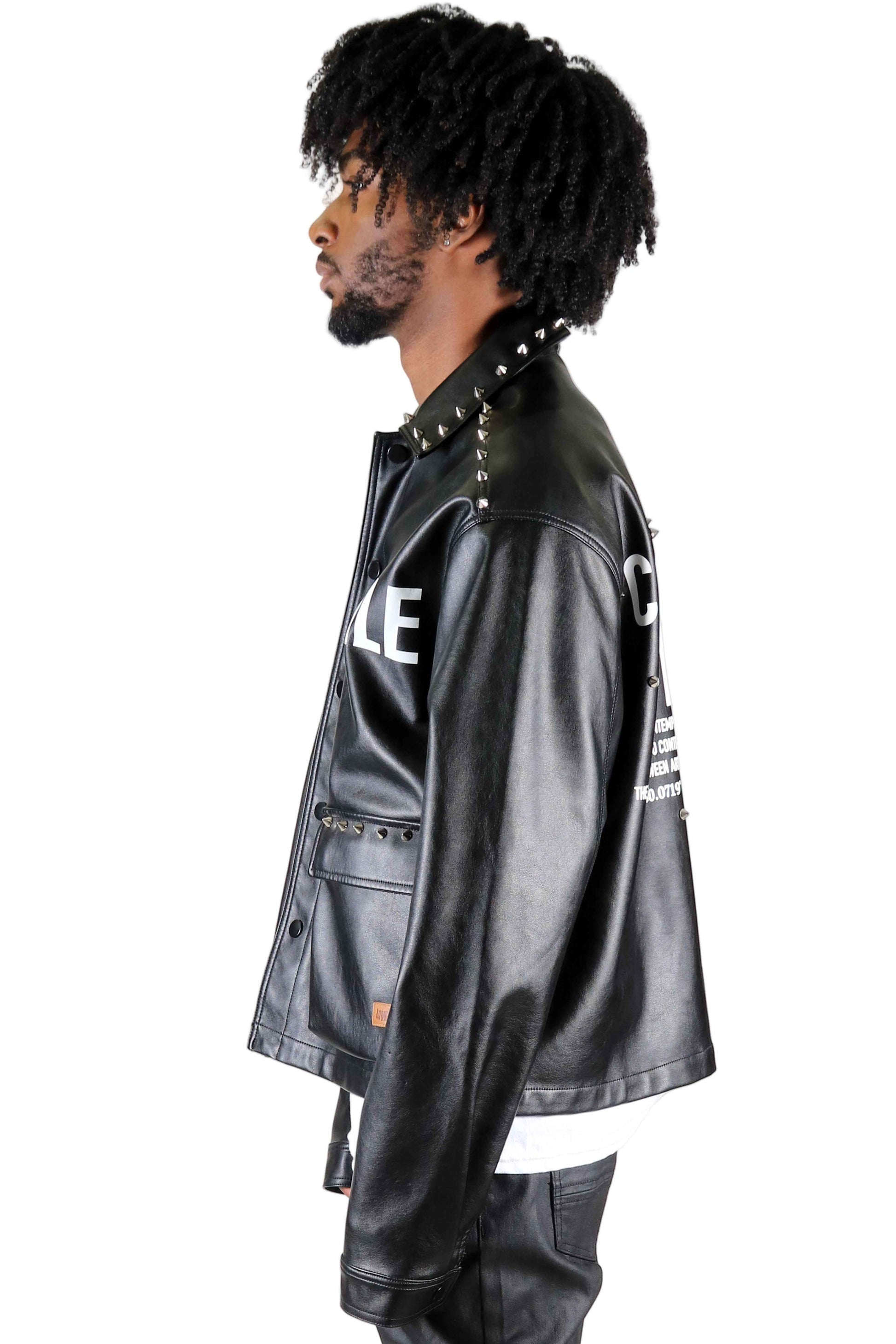 TEEK - DRAKON Faux Leather Crop Top Jacket JACKET TEEK LTK