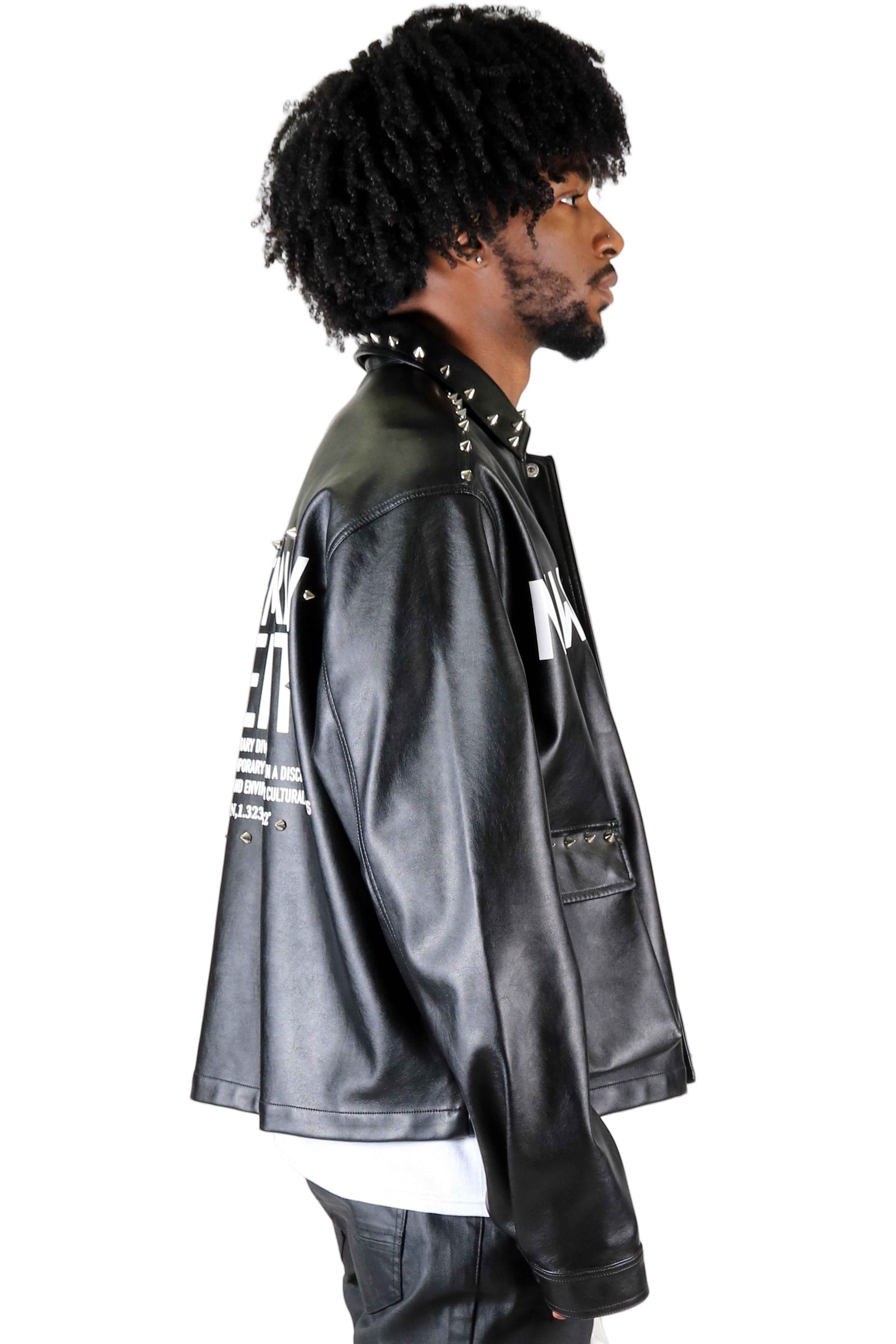 TEEK - DRAKON Faux Leather Crop Top Jacket JACKET TEEK LTK