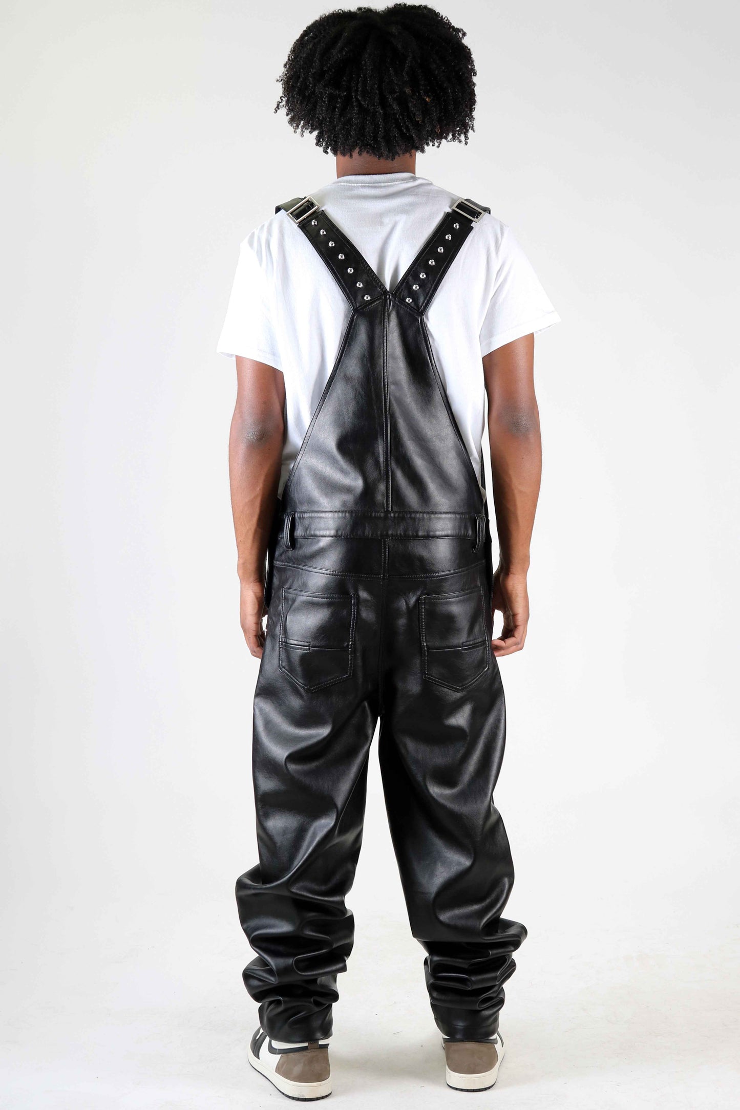 DRAKON Fine Faux Leather Overall Pants Men's Pants Love to Kleep