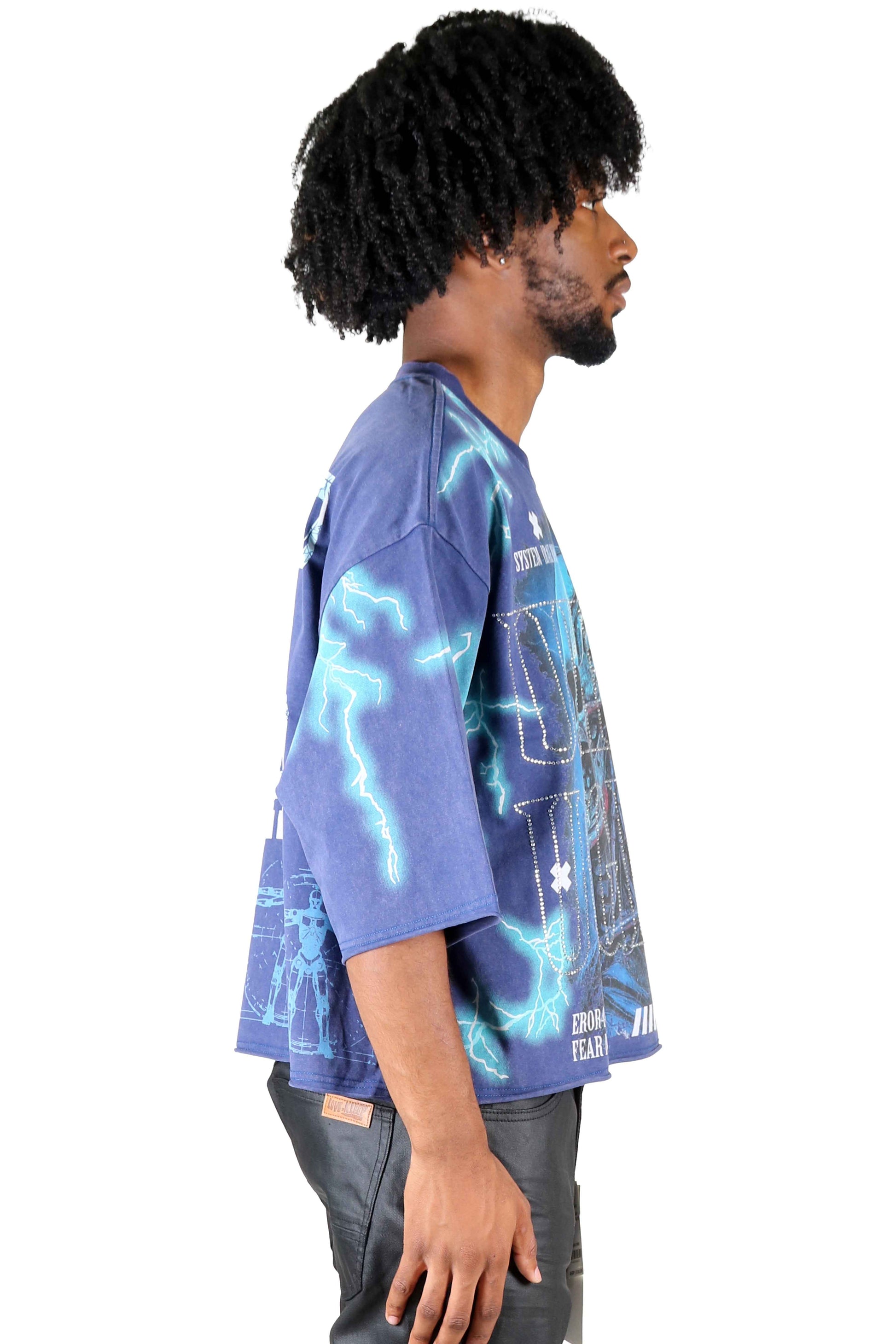 BASALT S/N Jersey 3/4 Sleeve Crop Top Tee Men's Tee Love to Kleep