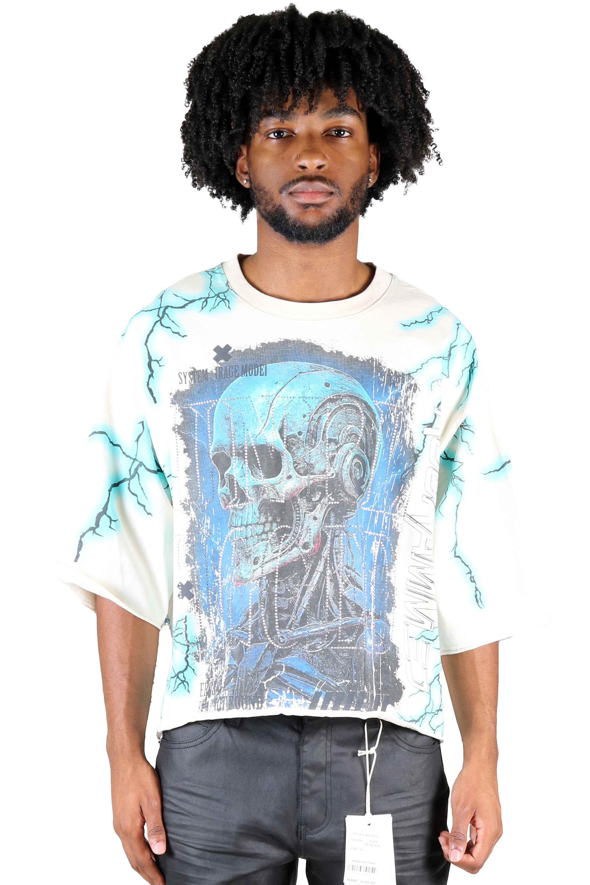 TEEK - TERRABLAST S/N Jersey 3/4 Sleeve Crop Top Tee TOPS TEEK LTK S