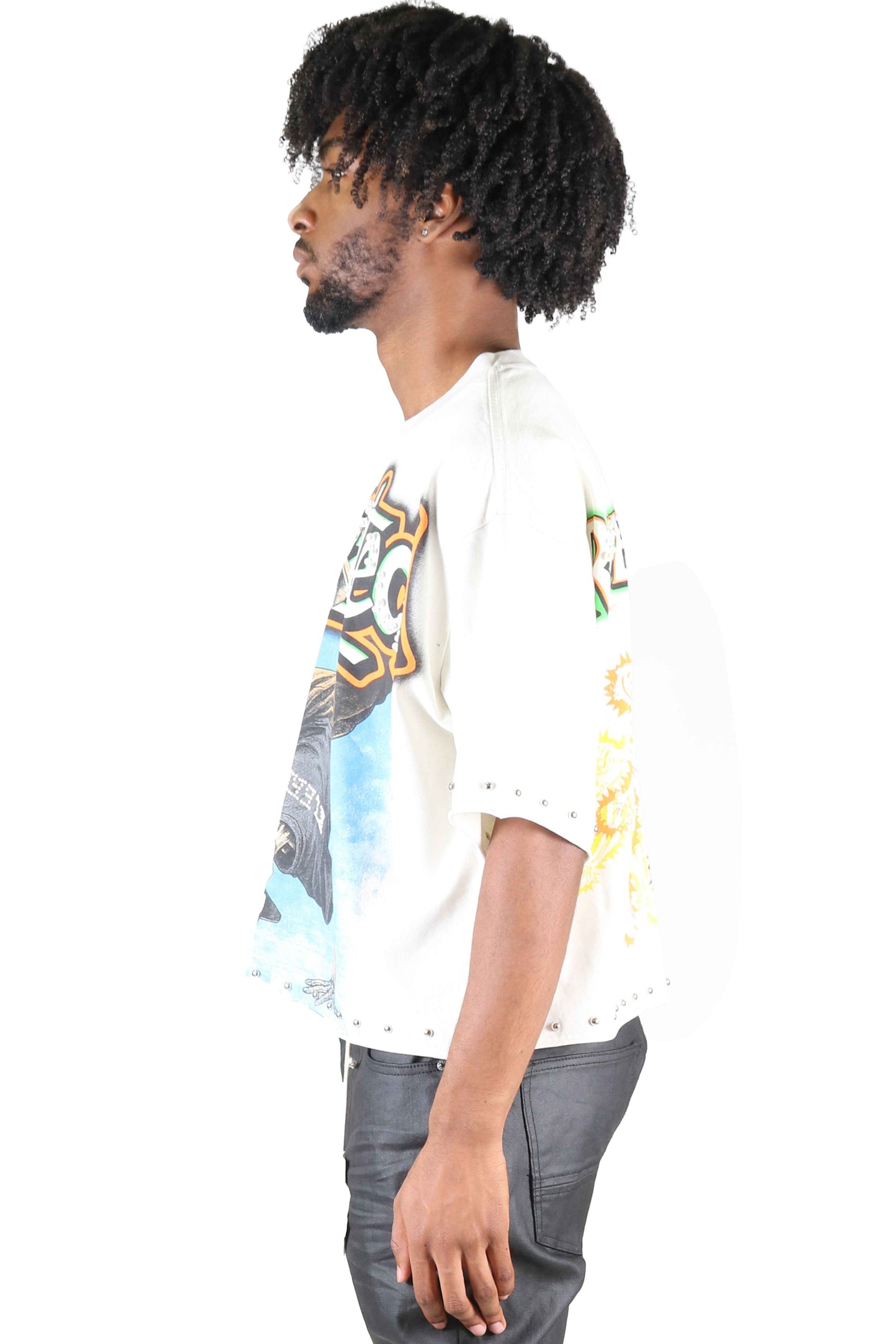 TEEK - ALAN S/N Jersey 3/4 Sleeve Crop Top Tee TOPS TEEK LTK