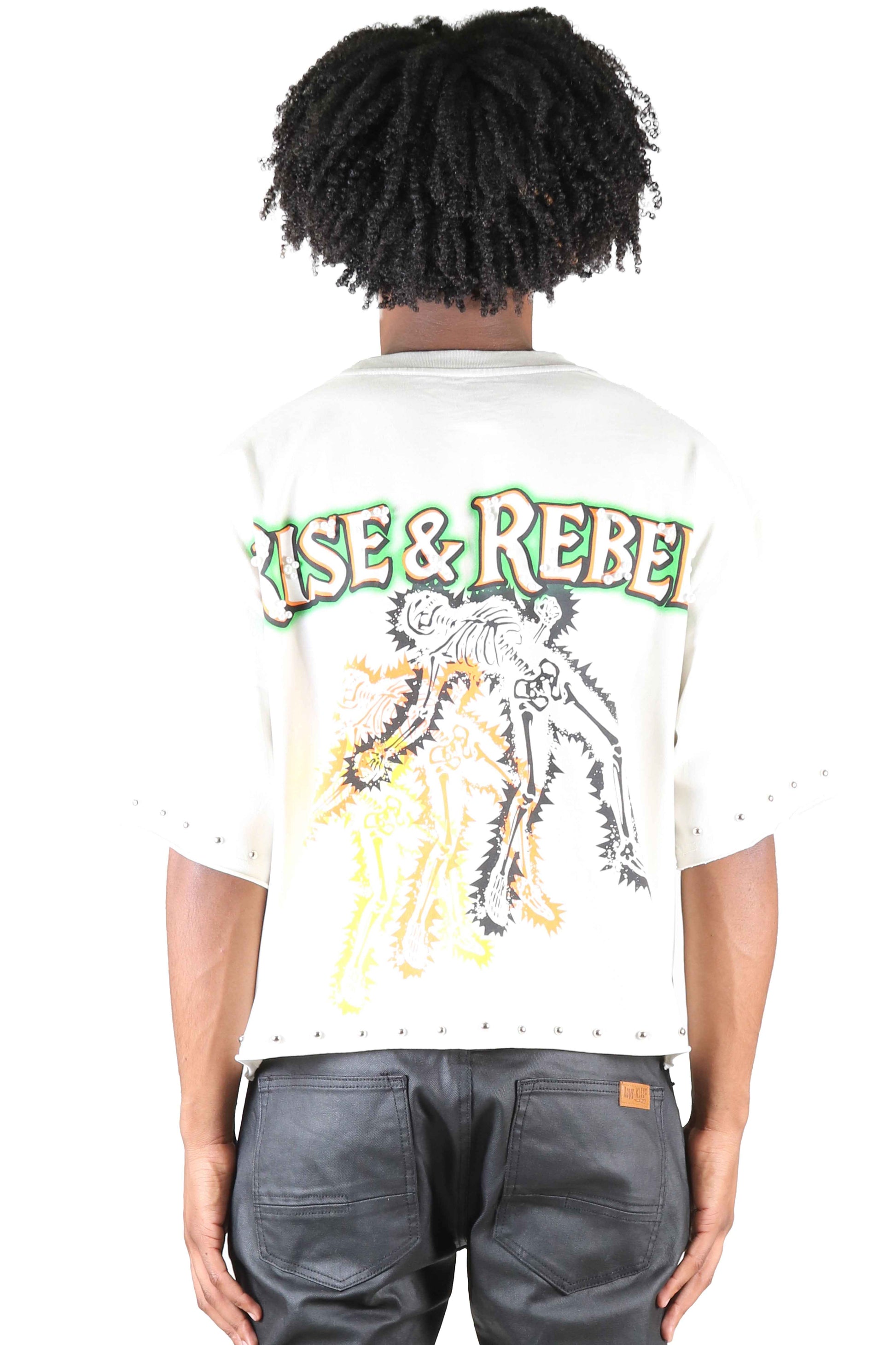 TEEK - ALAN S/N Jersey 3/4 Sleeve Crop Top Tee TOPS TEEK LTK