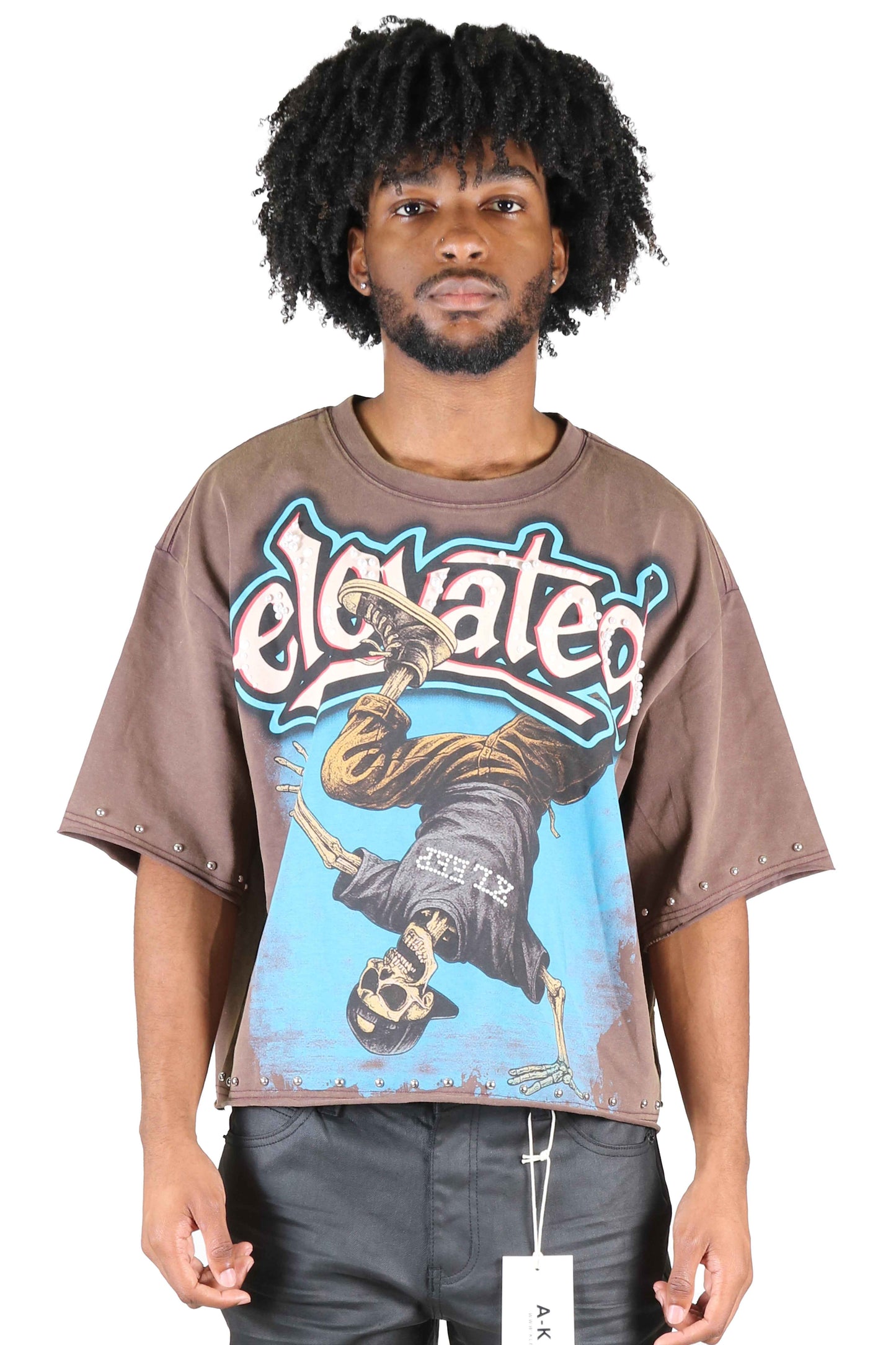 TEEK - CENSIUS S/N Jersey 3/4 Sleeve Crop Top Tee TOPS TEEK LTK