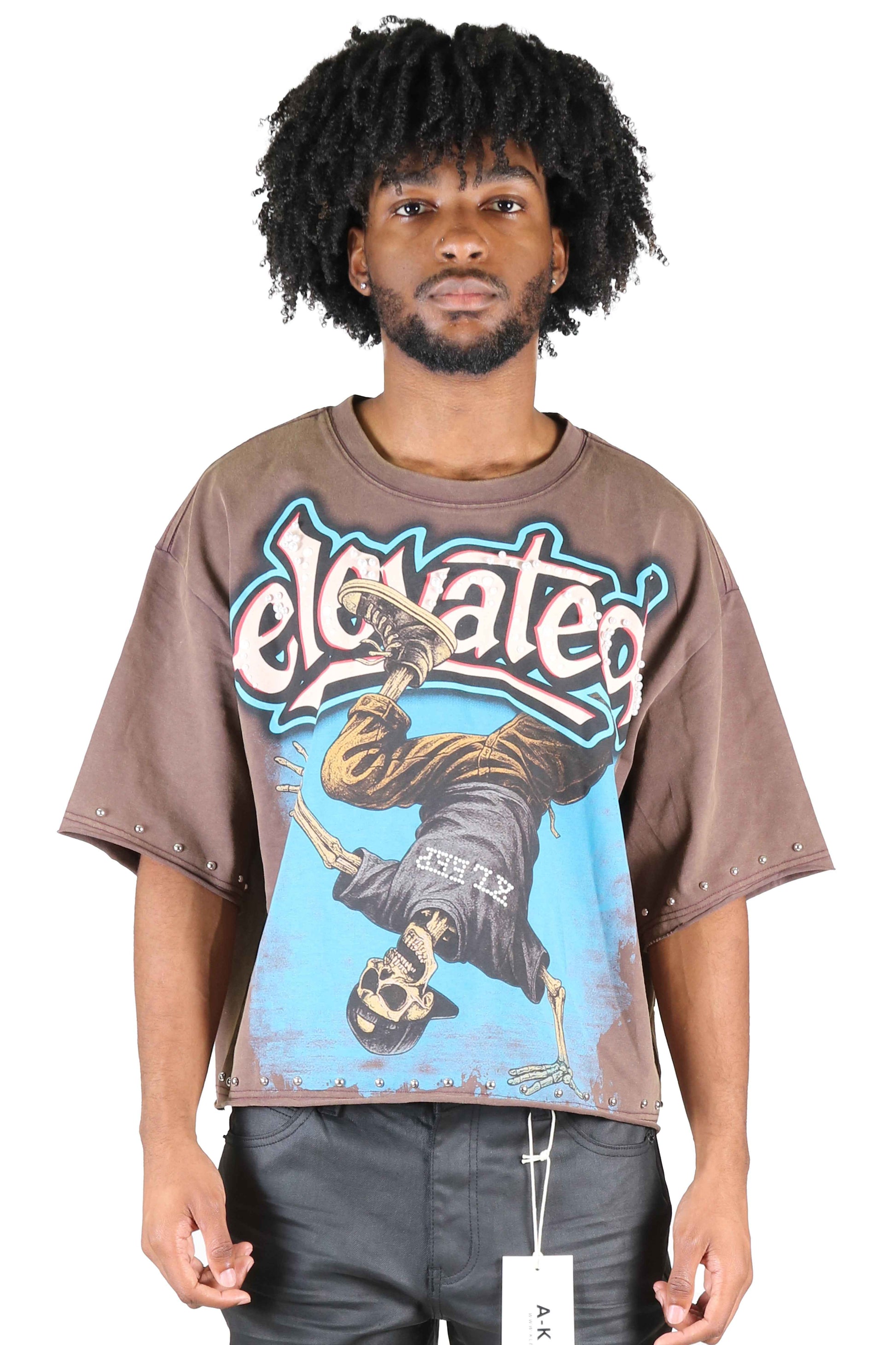 TEEK - CENSIUS S/N Jersey 3/4 Sleeve Crop Top Tee TOPS TEEK LTK