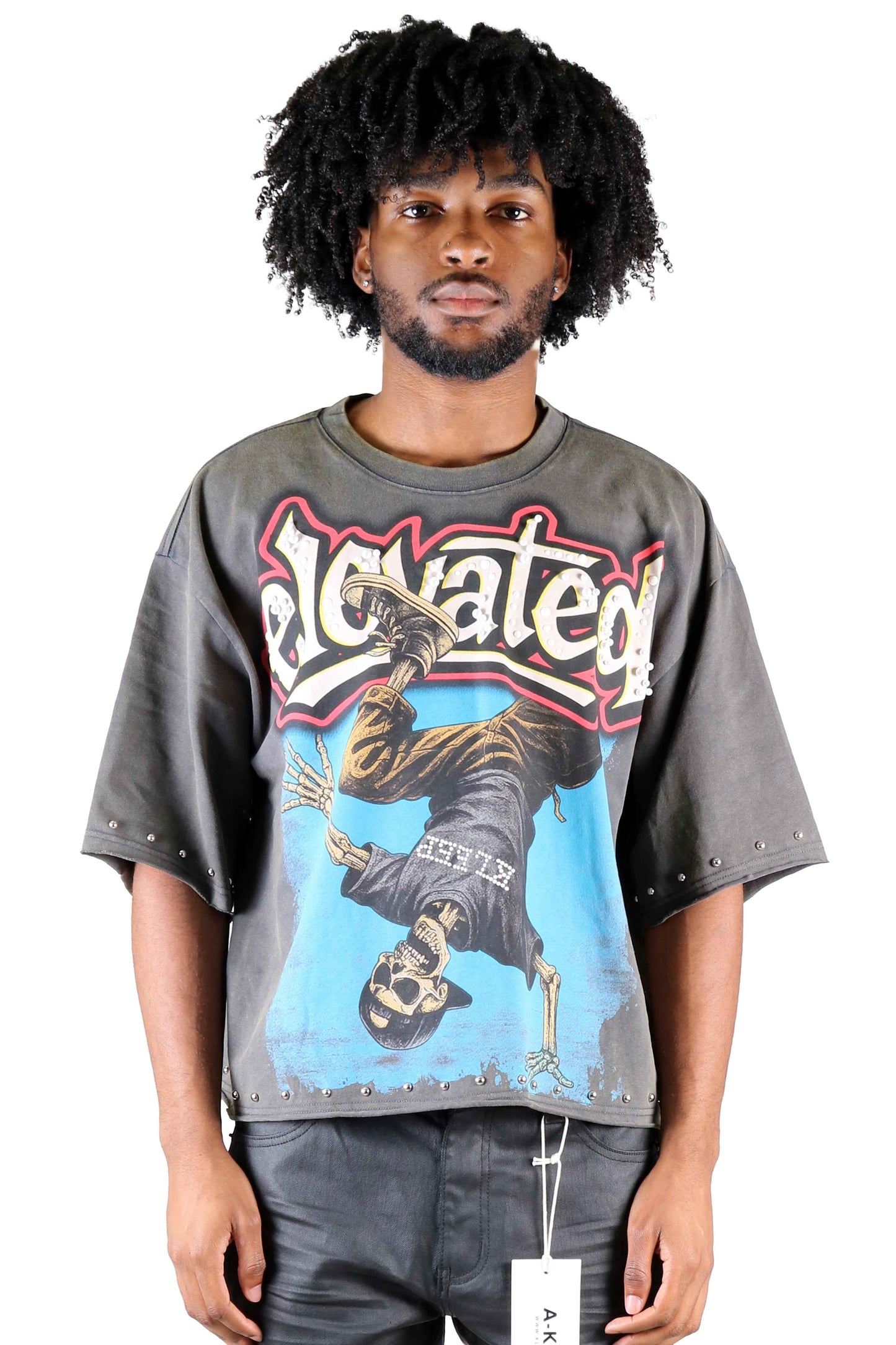 TWITCH S/N Jersey 3/4 Sleeve Crop Top Tee Men's Tee Love to Kleep