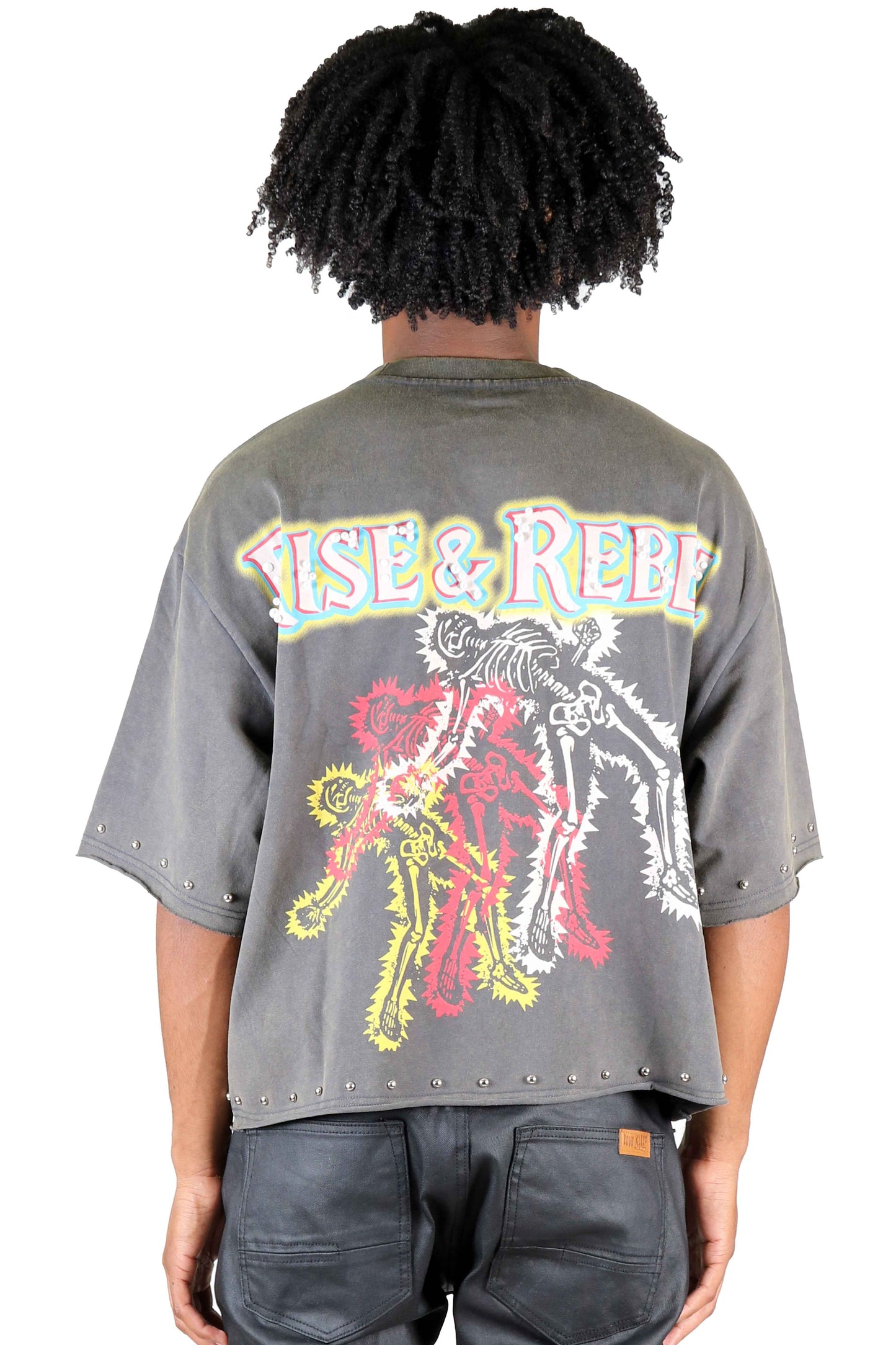 TWITCH S/N Jersey 3/4 Sleeve Crop Top Tee Men's Tee Love to Kleep