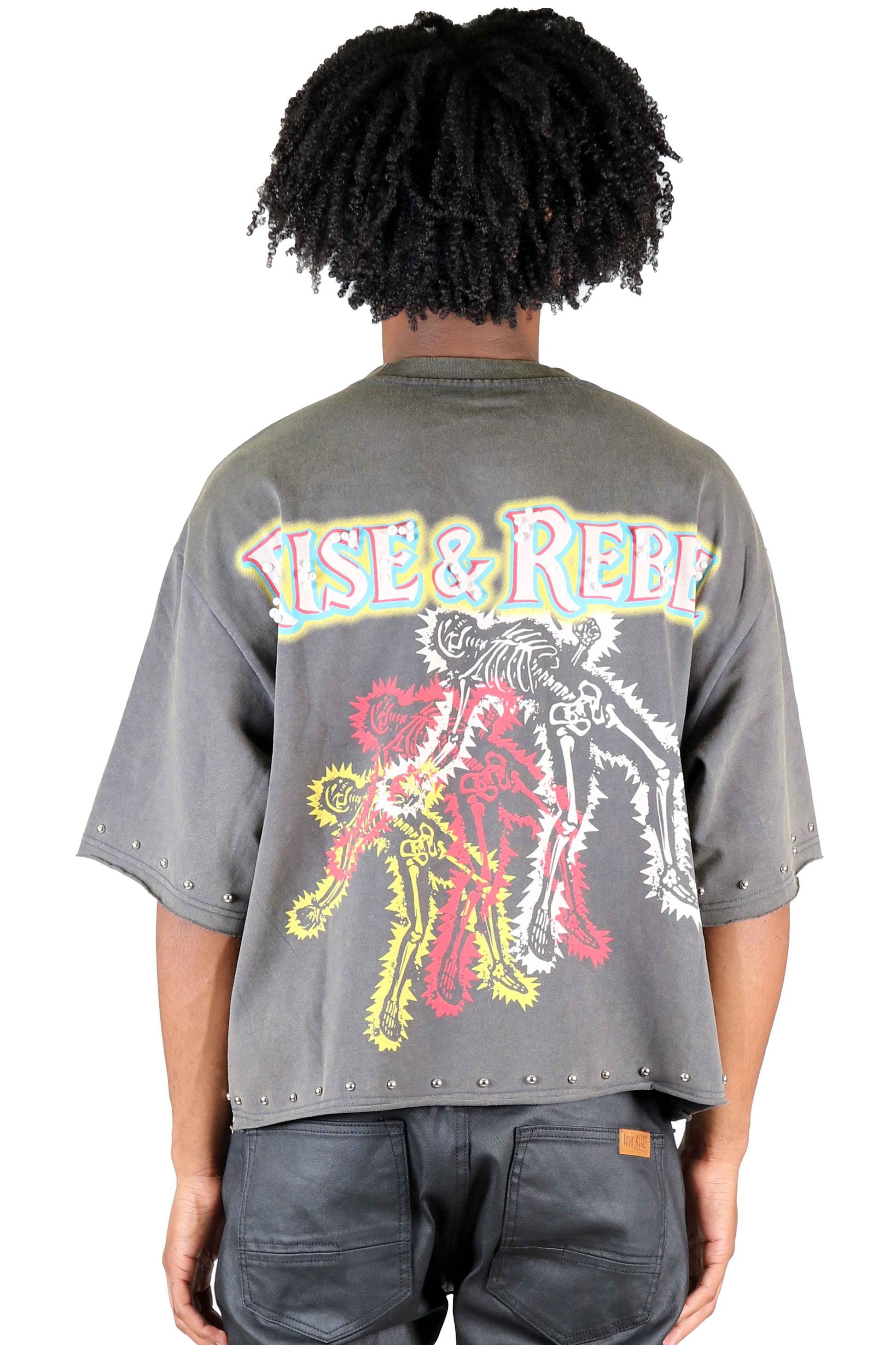 TWITCH S/N Jersey 3/4 Sleeve Crop Top Tee Men's Tee Love to Kleep