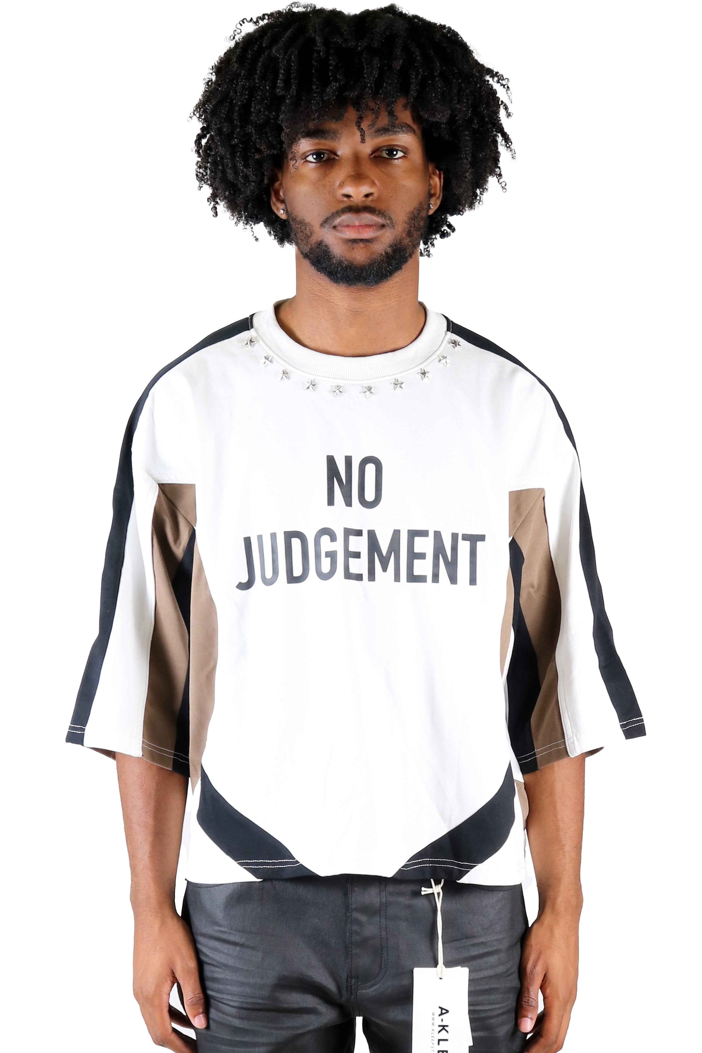 TEEK - ATYPICAL S/N Jersey 3/4 Sleeve Crop Top Tee TOPS TEEK LTK S