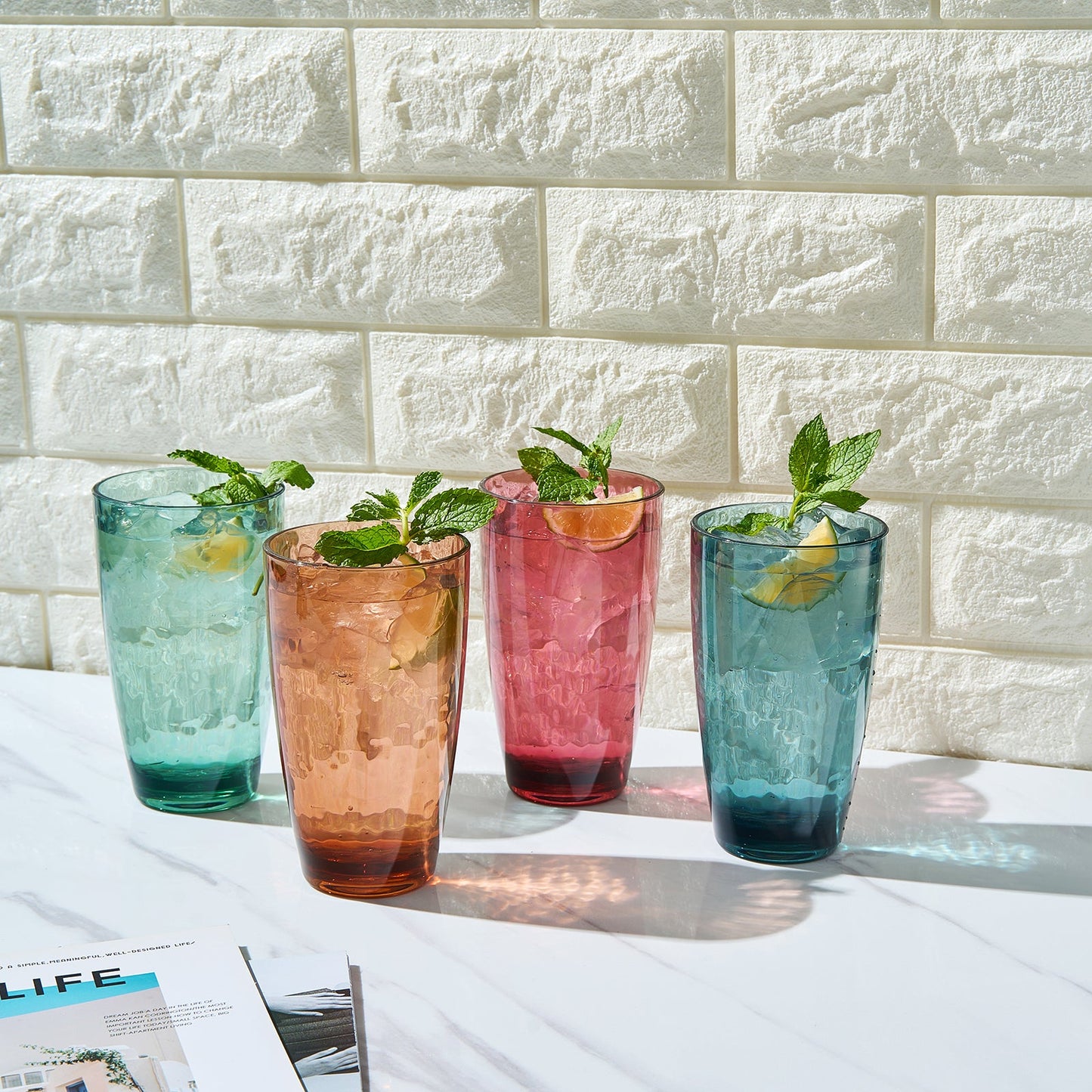 TEEK - Eze Acrylic Highball Glassware Set HOME DECOR TEEK KS