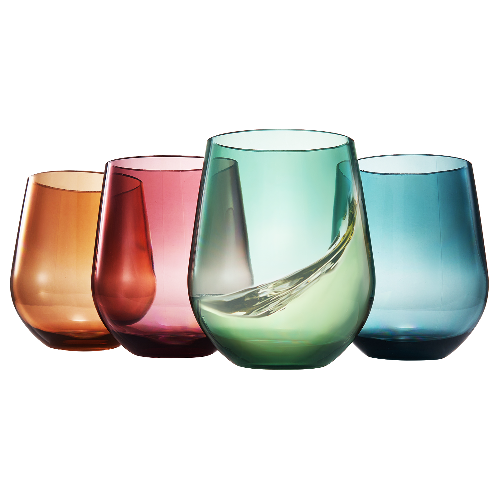 TEEK - Eze Acrylic Stemless Wine Glassware Set HOME DECOR TEEK KS