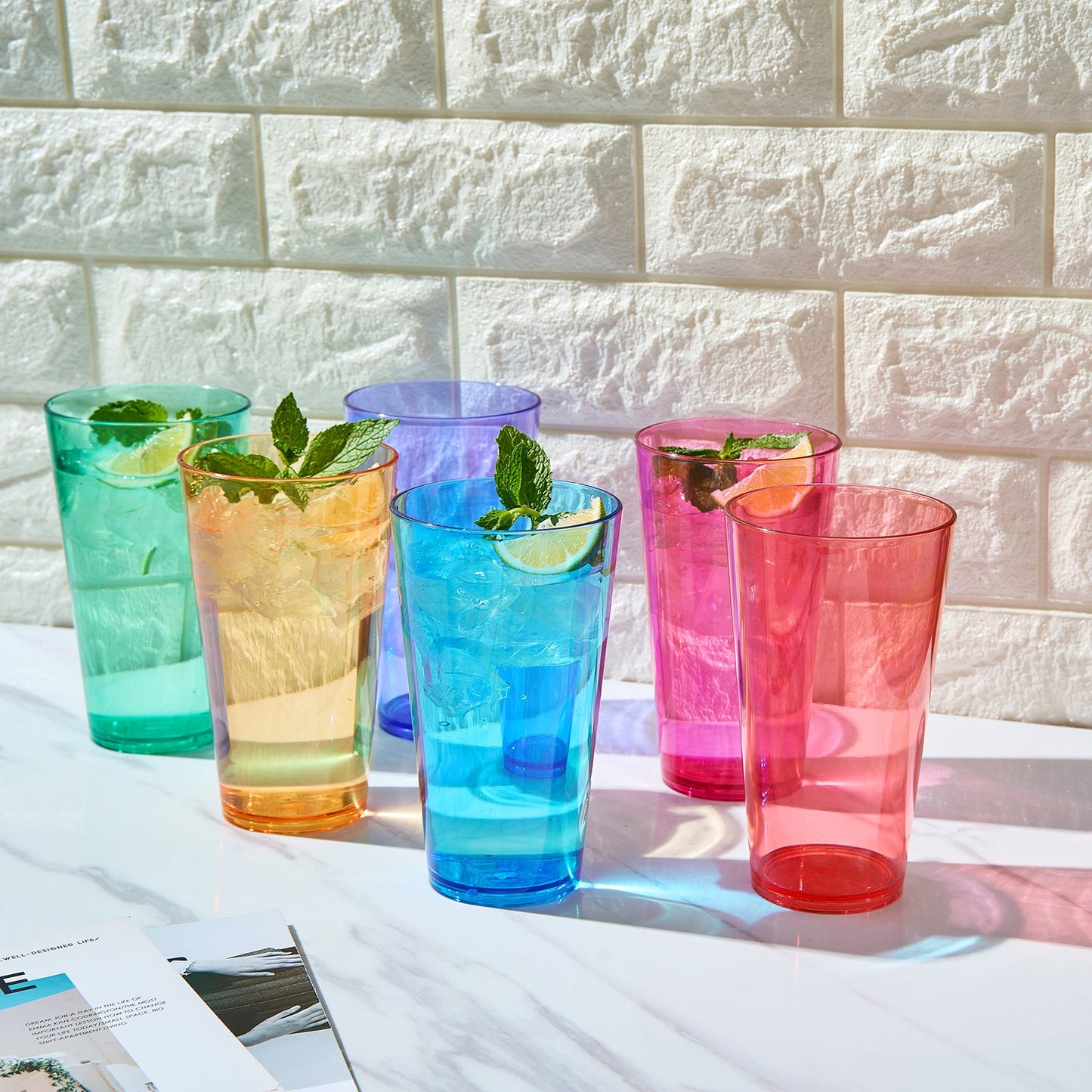 TEEK - Madrid Acrylic Highball Glassware Set of 6 HOME DECOR TEEK KS