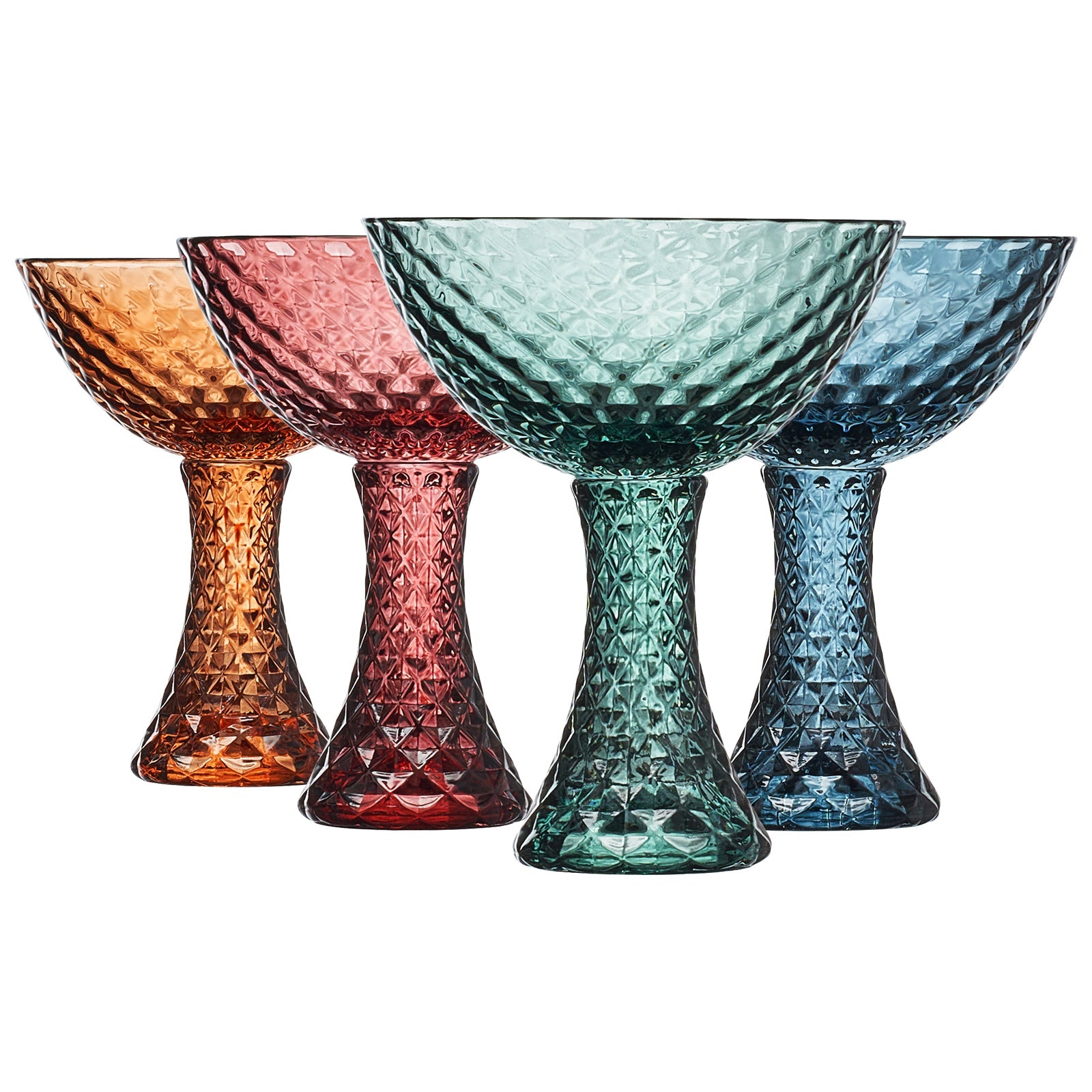 TEEK - Tonal Crystal Coupe Cocktail Glassware Set HOME DECOR TEEK KS