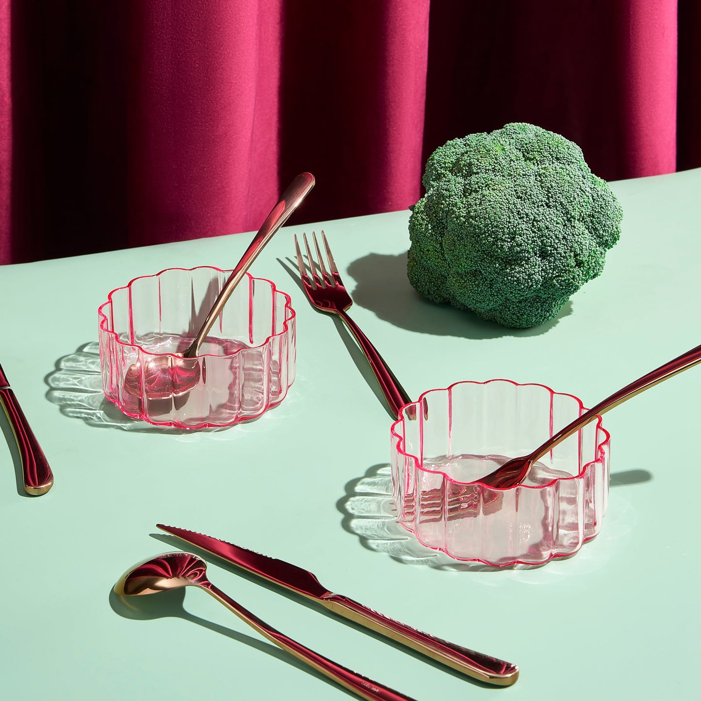 TEEK - Flower Bowl Glassware Set HOME DECOR TEEK KS