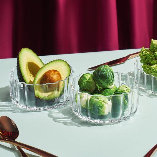 TEEK - Flower Bowl Glassware Set HOME DECOR TEEK KS