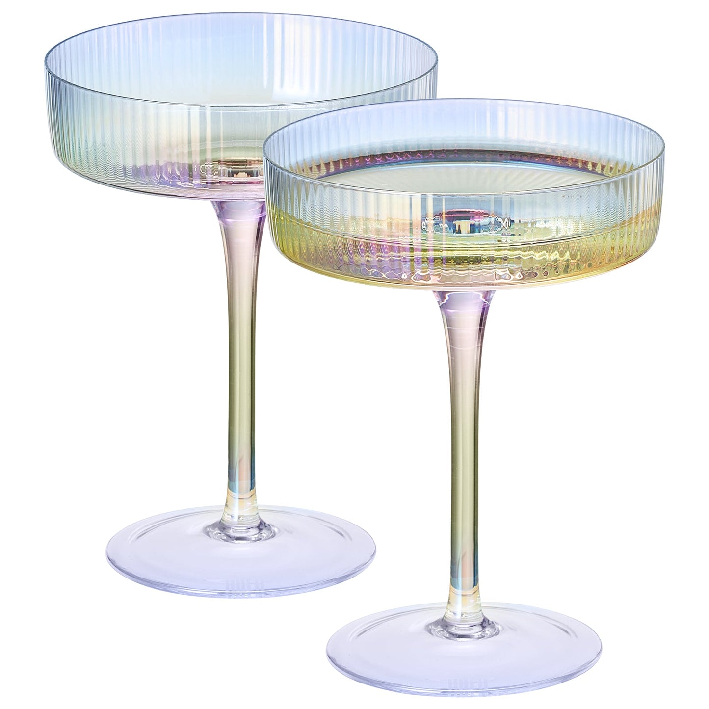 TEEK - Como Ribbed Coupe Cocktail Glassware Set HOME DECOR TEEK KS