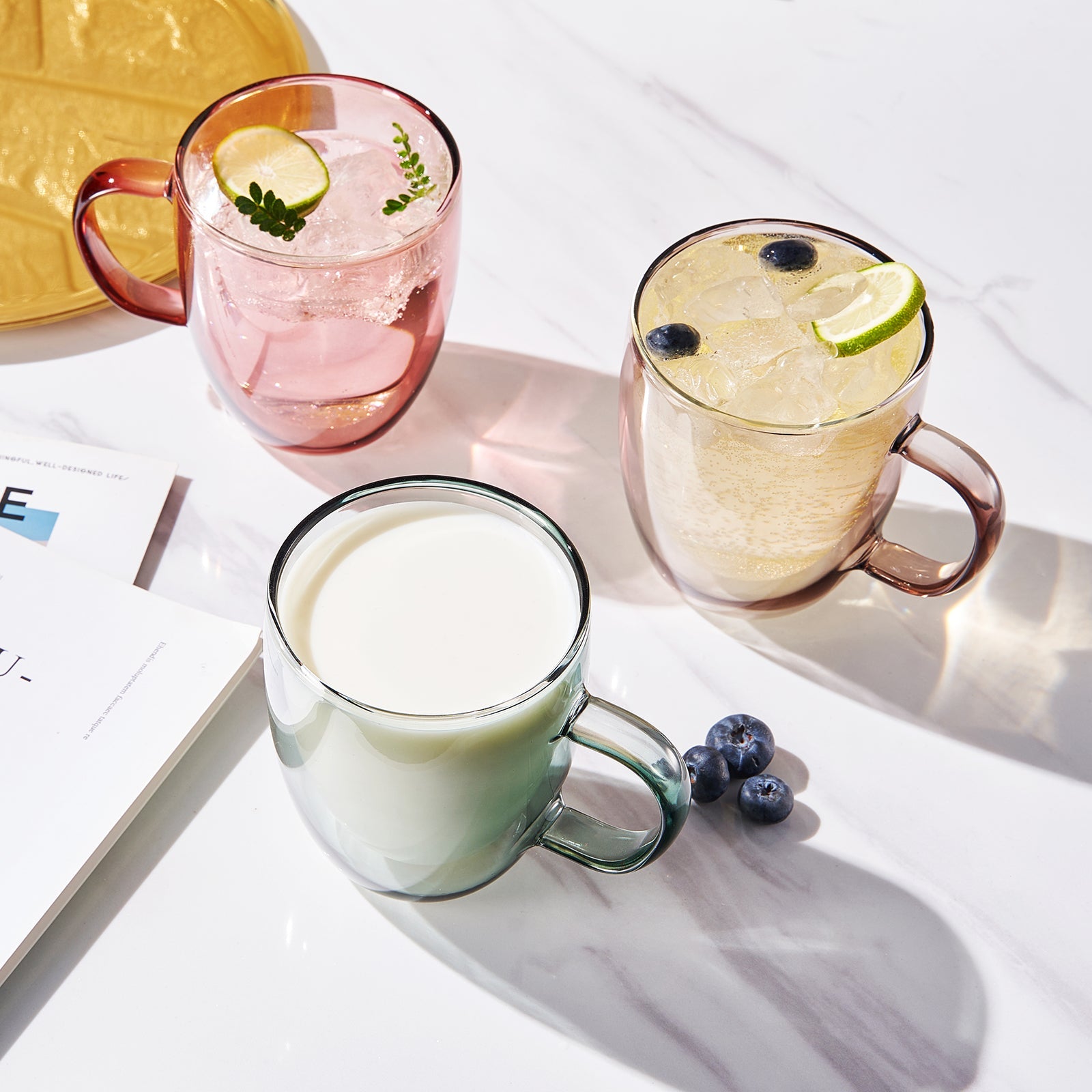 TEEK - Tonal Double Wall Mug Glassware Set HOME DECOR TEEK KS