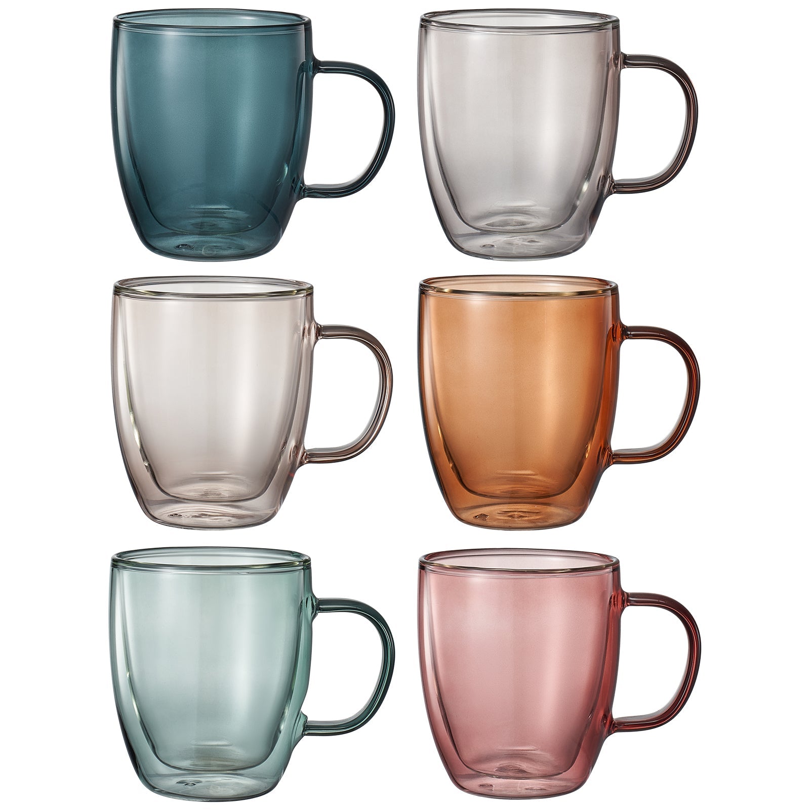 TEEK - Tonal Double Wall Mug Glassware Set HOME DECOR TEEK KS