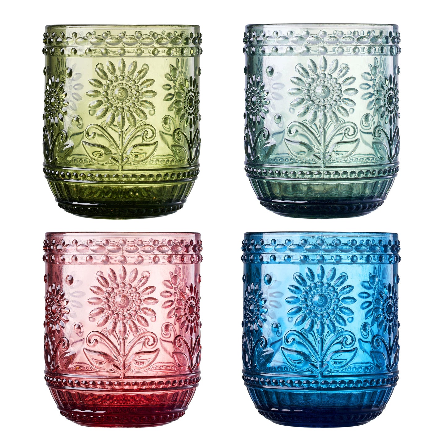 TEEK - Monet Lowball Tumbler Glassware Set HOME DECOR TEEK KS