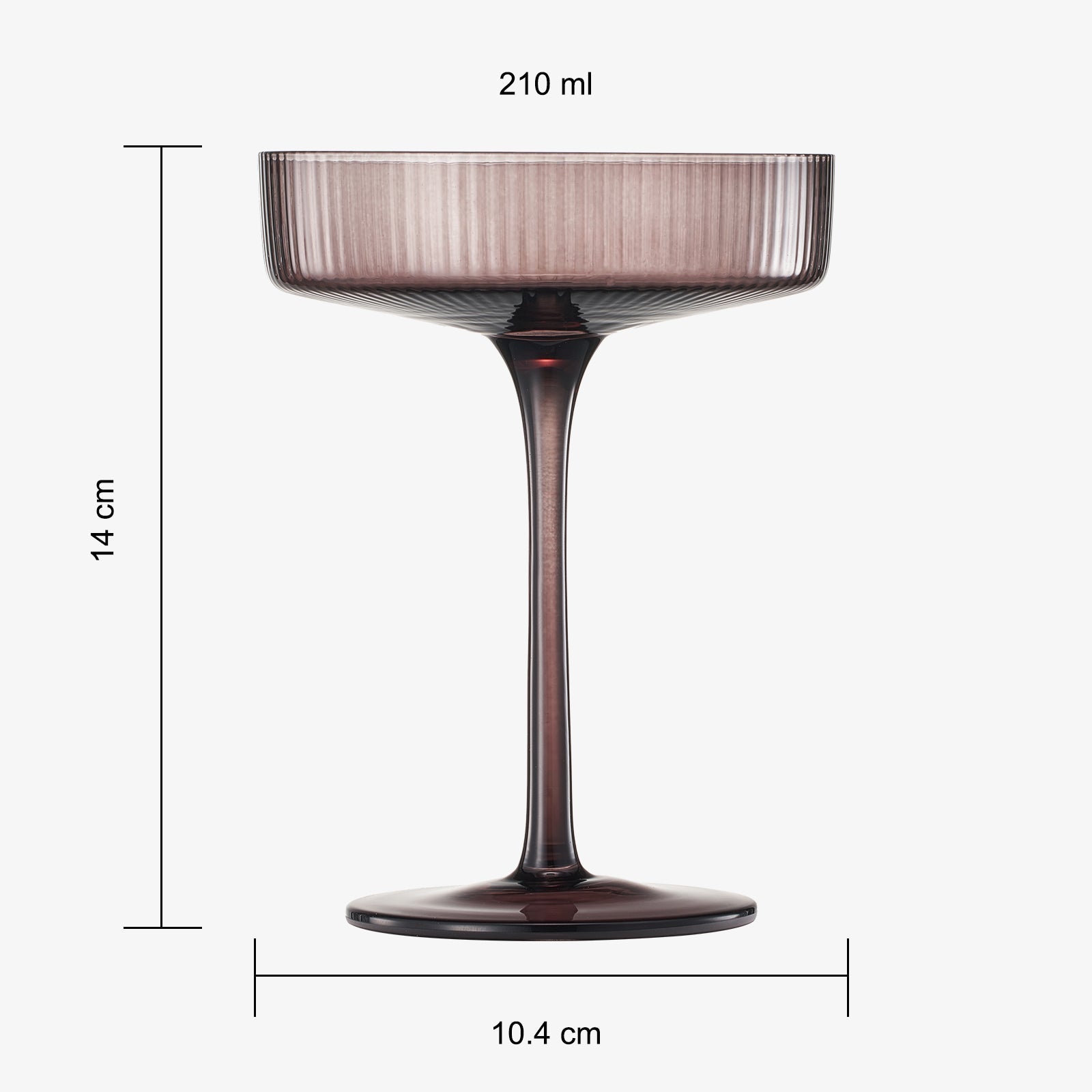 TEEK - Fortuna Champagne Coupe Cocktail Glassware Set HOME DECOR TEEK KS