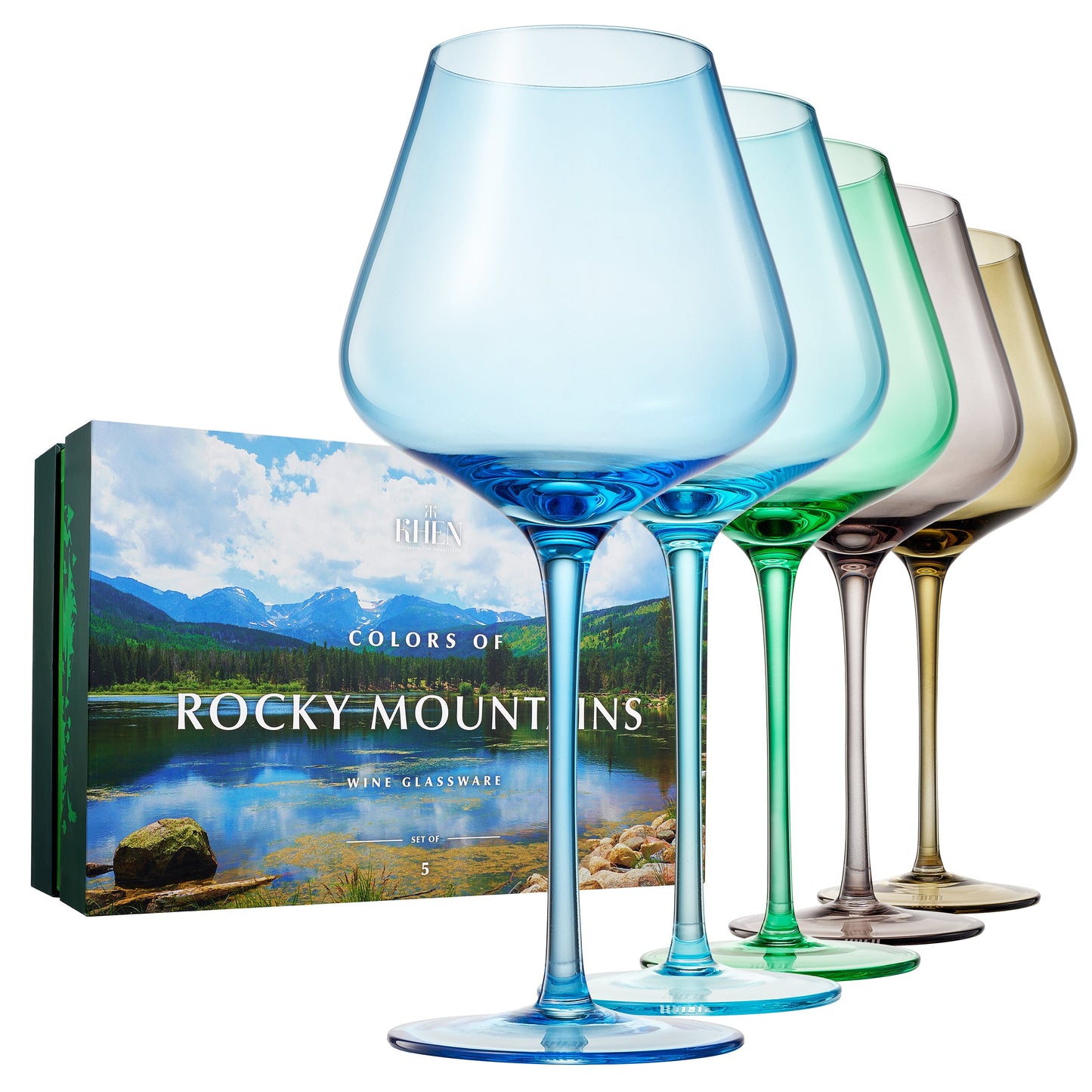 TEEK - Stagioni Stemmed Wine Glassware Rocky Mountains Set HOME DECOR TEEK KS