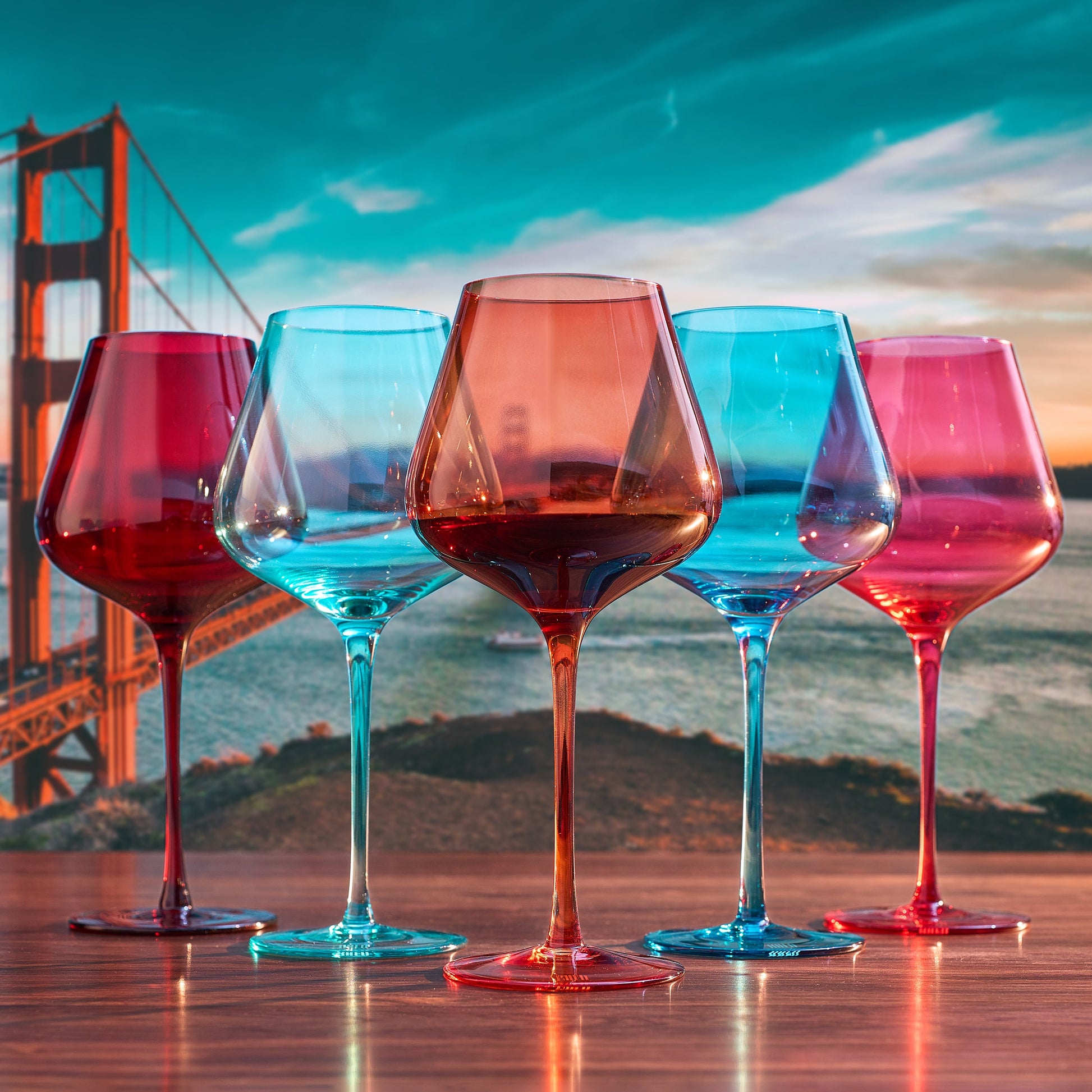 TEEK - Stagioni Stemmed Wine Glassware San Francisco Set HOME DECOR TEEK KS