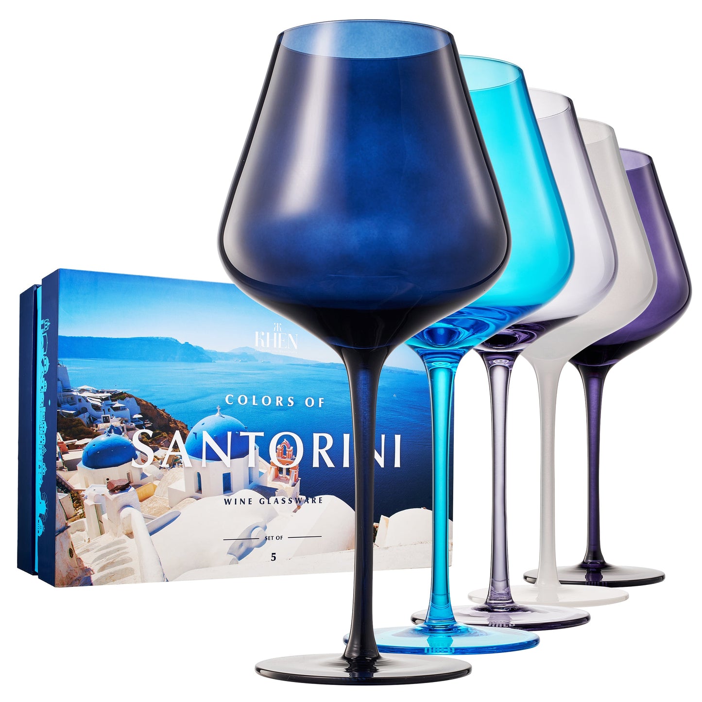 TEEK - Stagioni Stemmed Wine Glassware Santorini Set HOME DECOR TEEK KS
