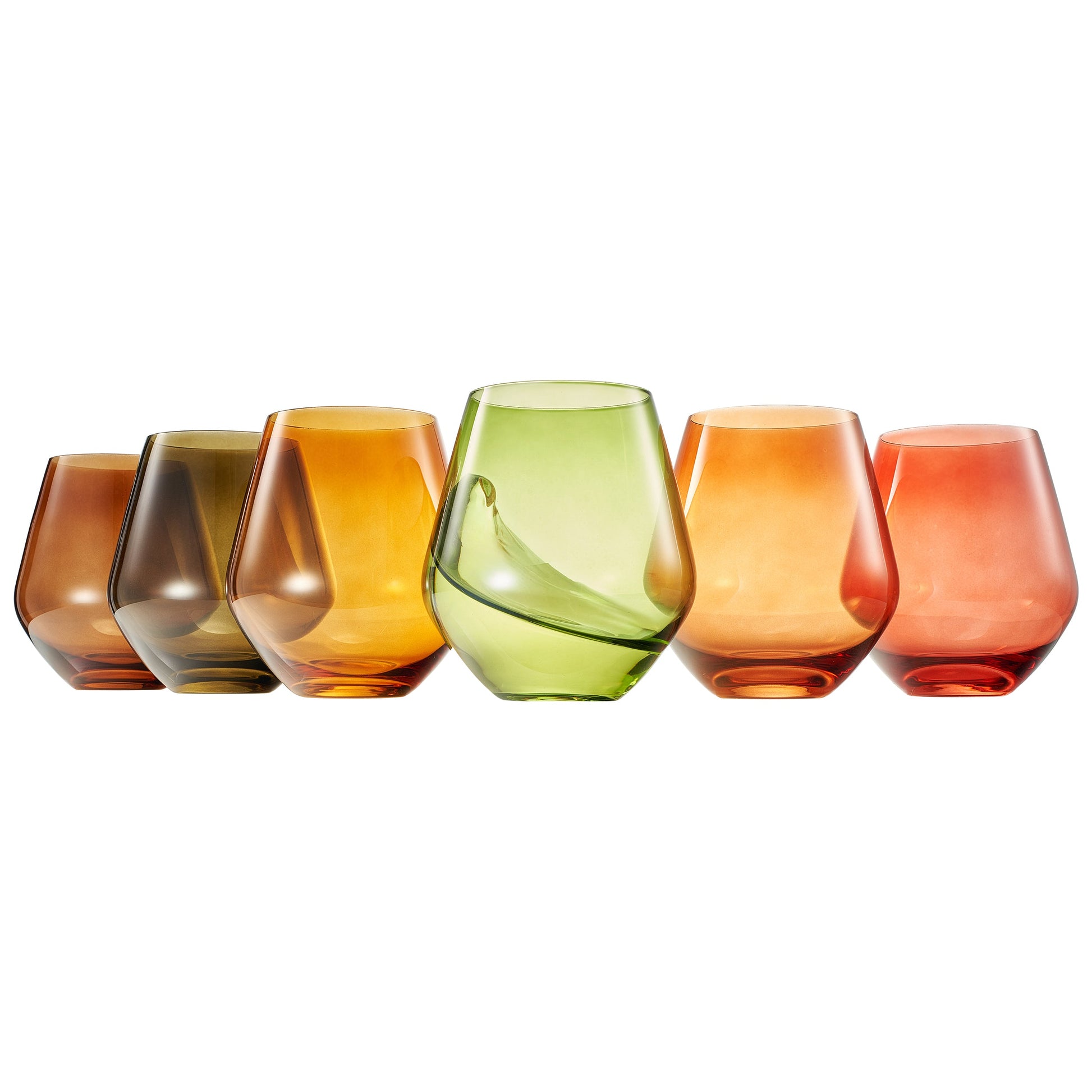 TEEK - Fortuna Stemless Wine Glassware Set HOME DECOR TEEK KS