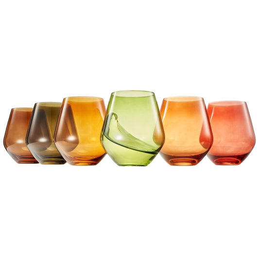 TEEK - Fortuna Stemless Wine Glassware Set HOME DECOR TEEK KS