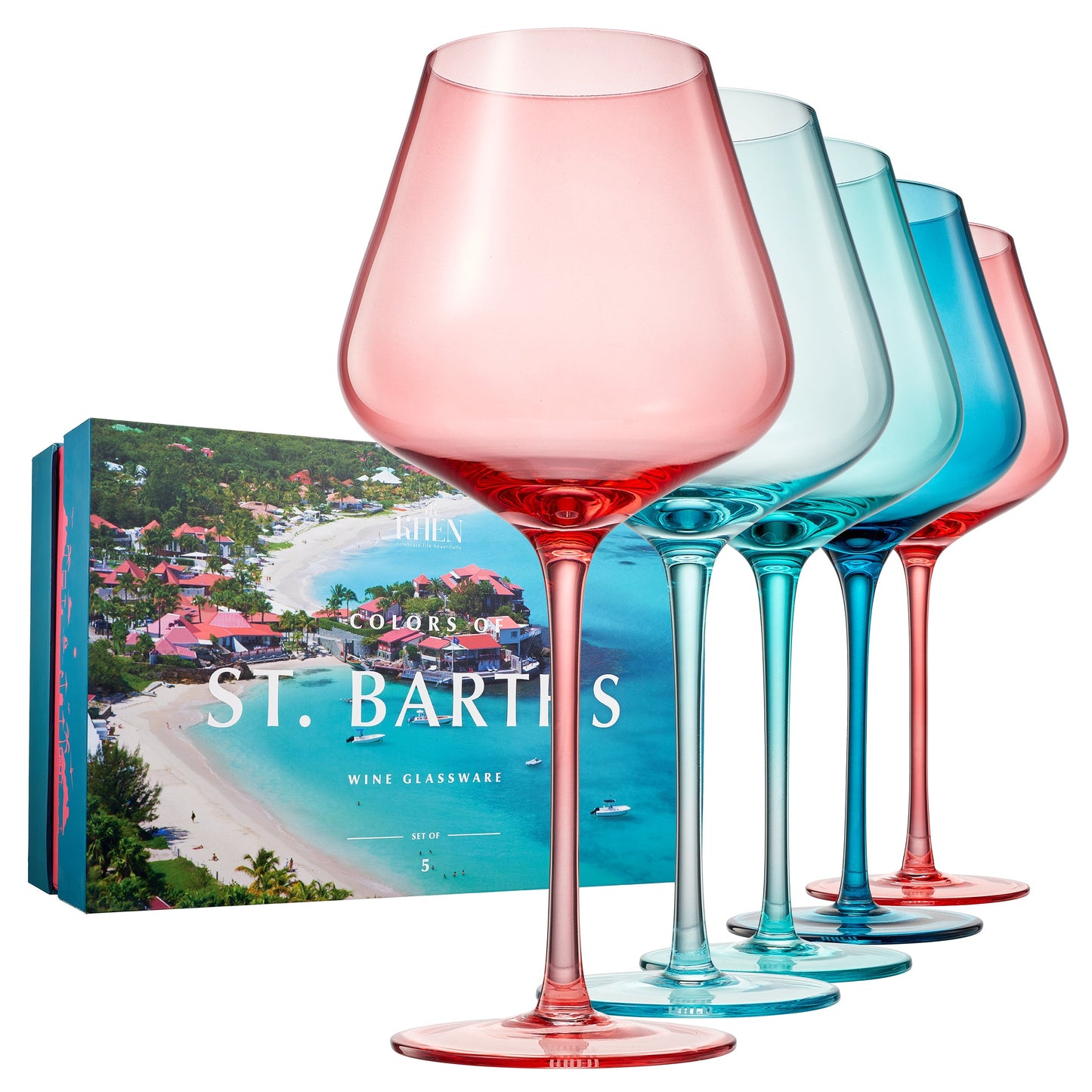 TEEK - Stagioni Stemmed Wine Glassware St Barths Set HOME DECOR TEEK KS