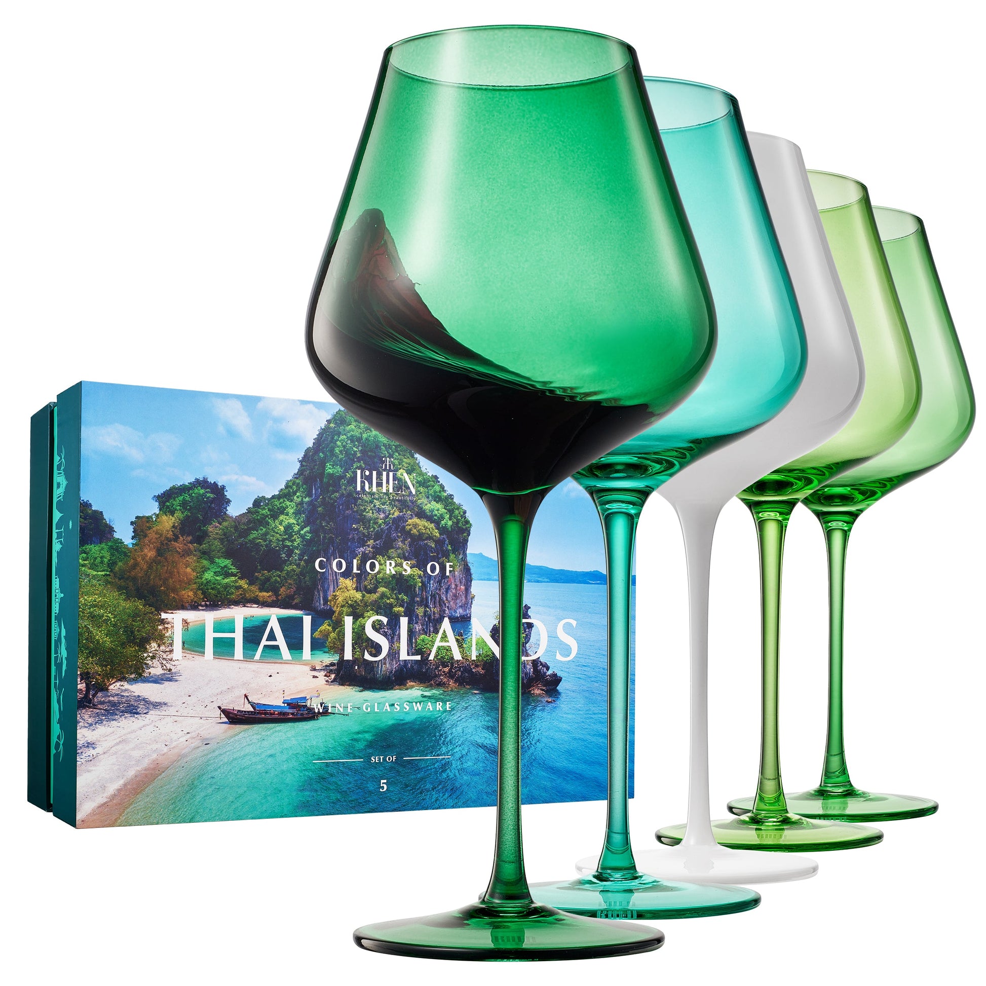 TEEK - Stagioni Stemmed Wine Glassware Thai Islands Set HOME DECOR TEEK KS