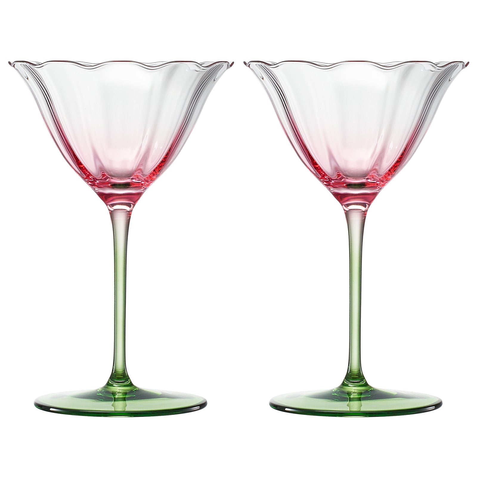 TEEK - Fiore Champagne Coupe Cocktail Glassware Set HOME DECOR TEEK KS