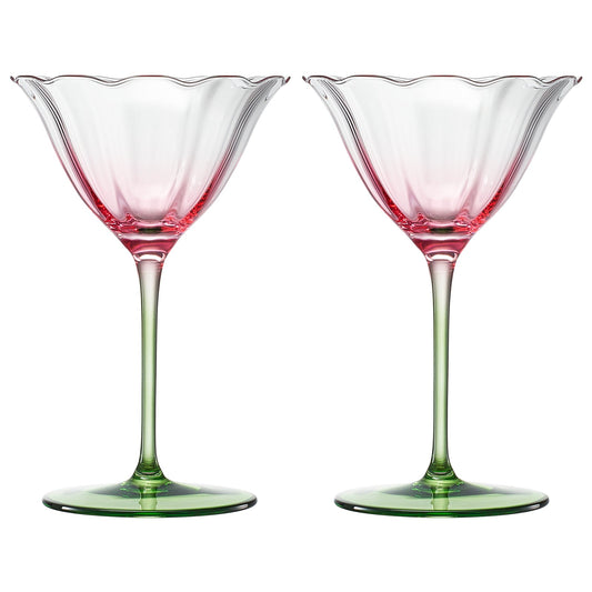 TEEK - Fiore Champagne Coupe Cocktail Glassware Set HOME DECOR TEEK KS
