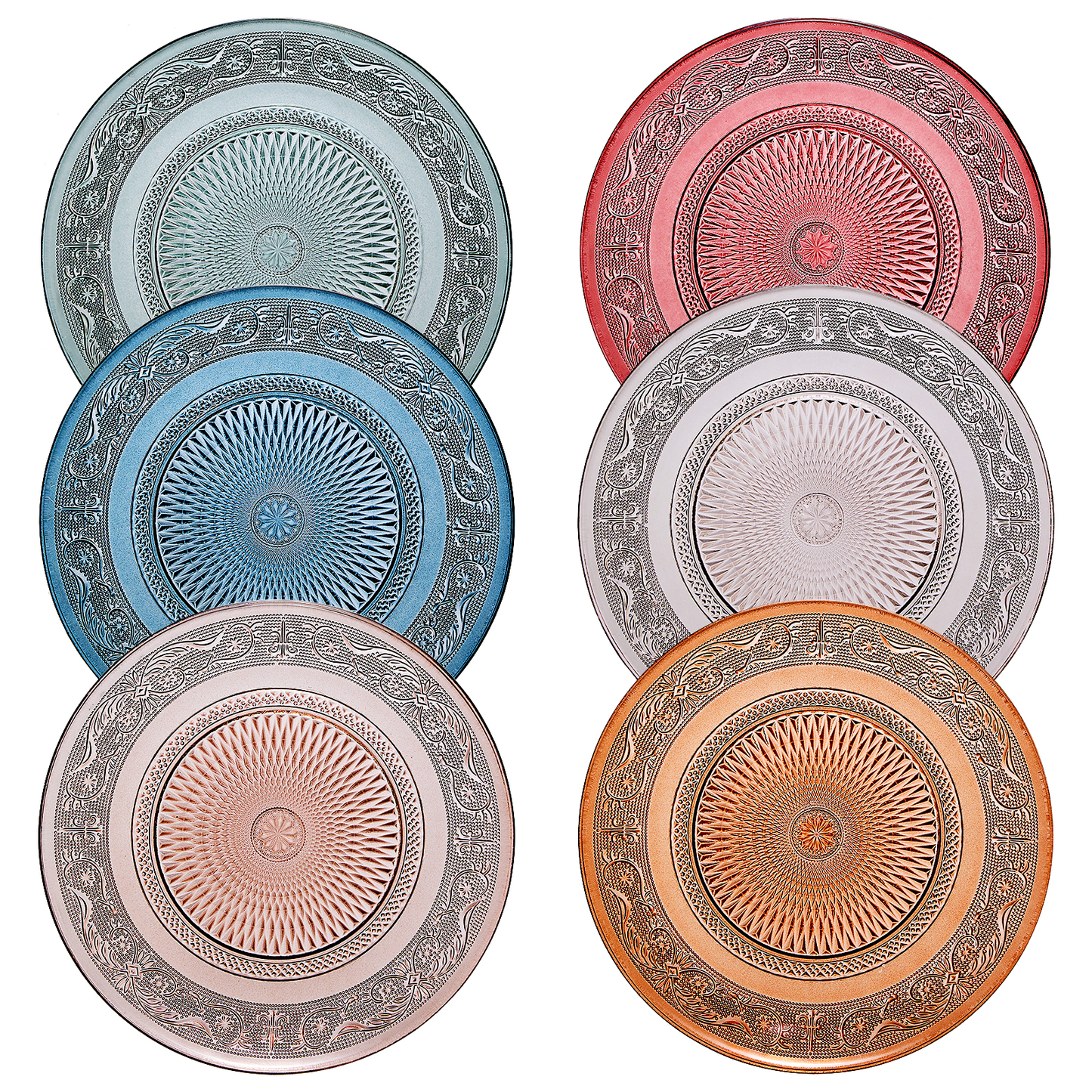 TEEK - Tonal Vintage Glass Plate Set HOME DECOR TEEK KS