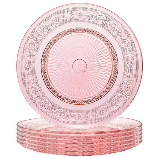 TEEK - Blush Vintage Glass Plate Set HOME DECOR TEEK KS